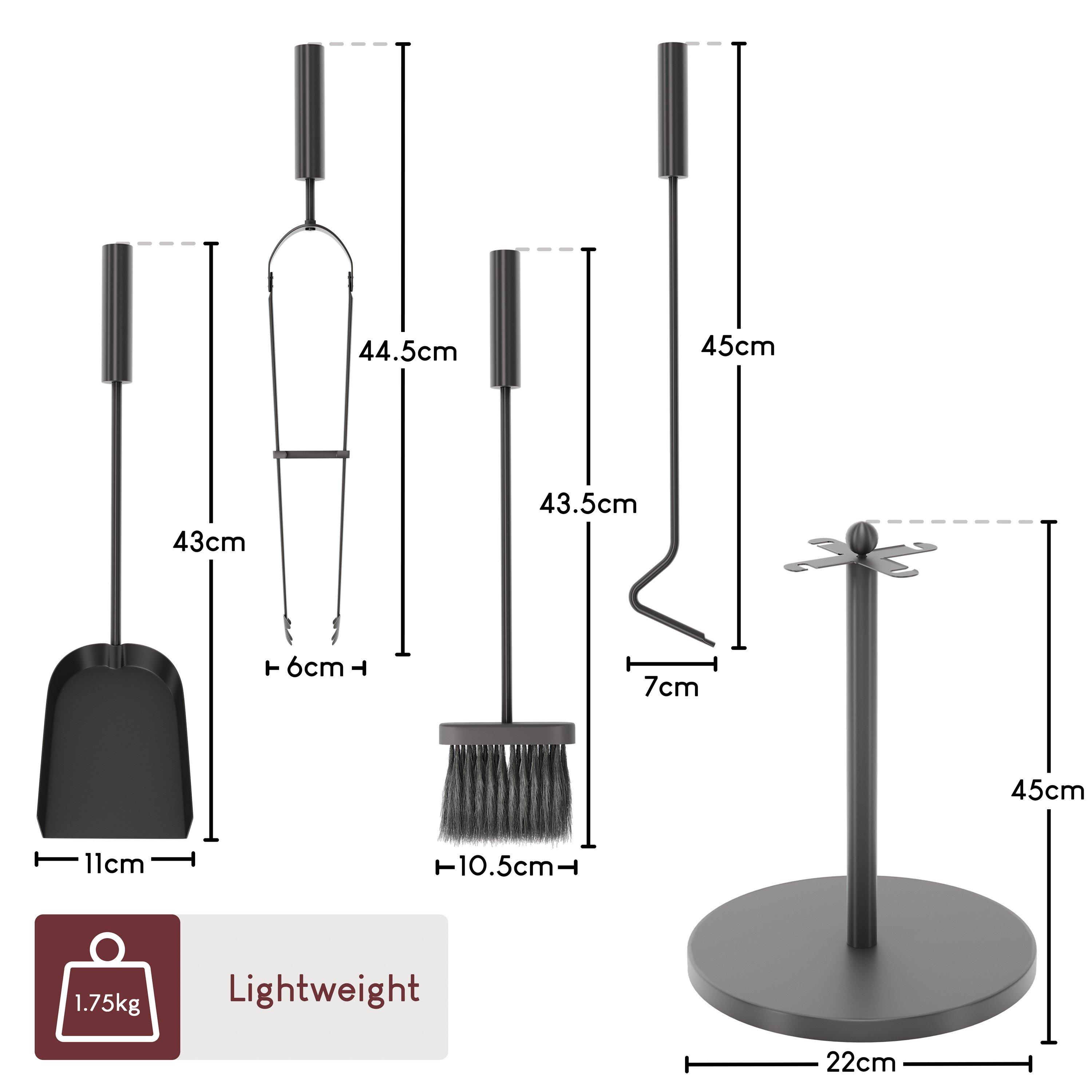 Black - Lassic - Fire Vida 5 Piece Warwick Companion Set - 2