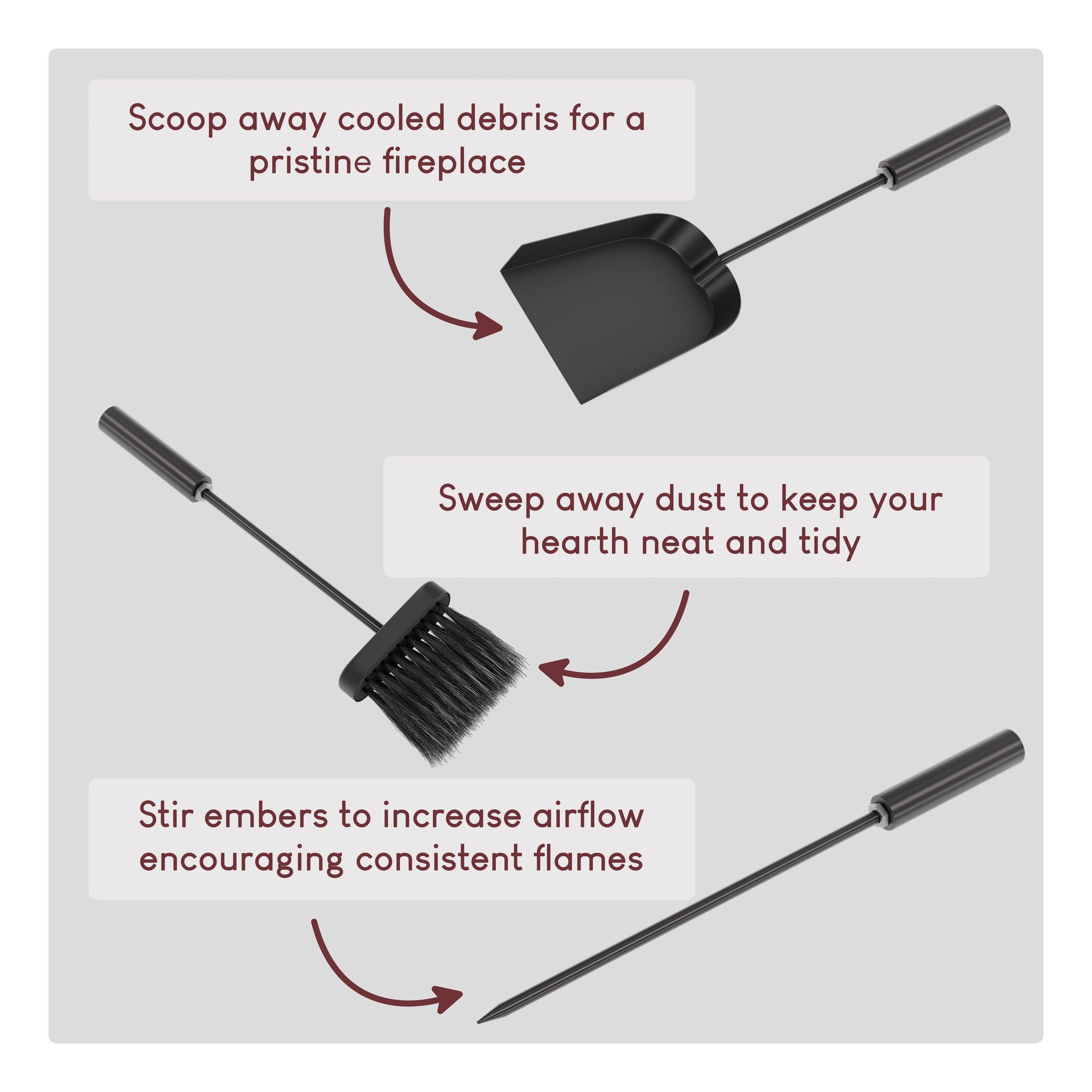 Black - Lassic - Fire Vida 4 Piece Aston Companion Set - 5