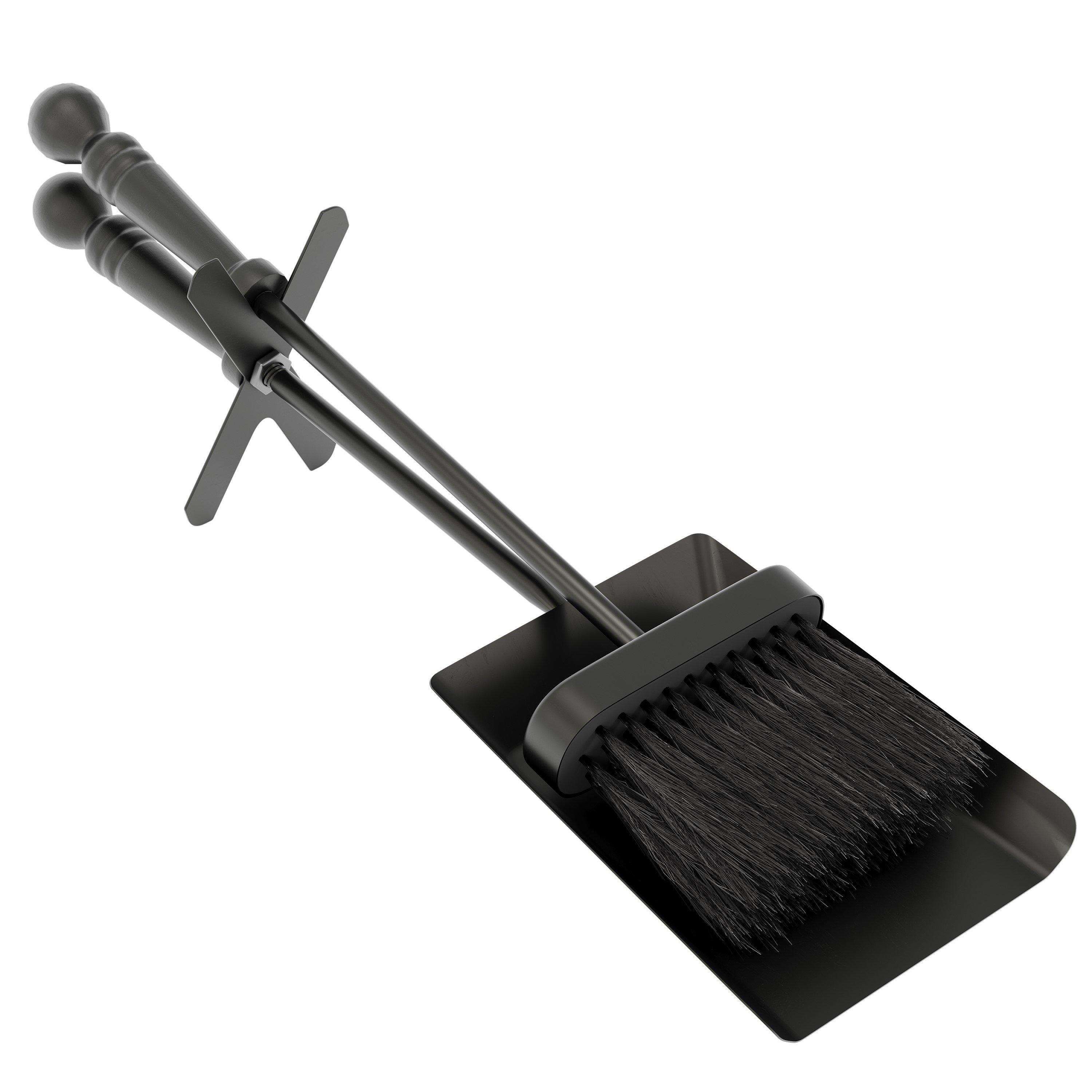 Black - Lassic - Fire Vida Hearth Shovel And Brush Set - 8