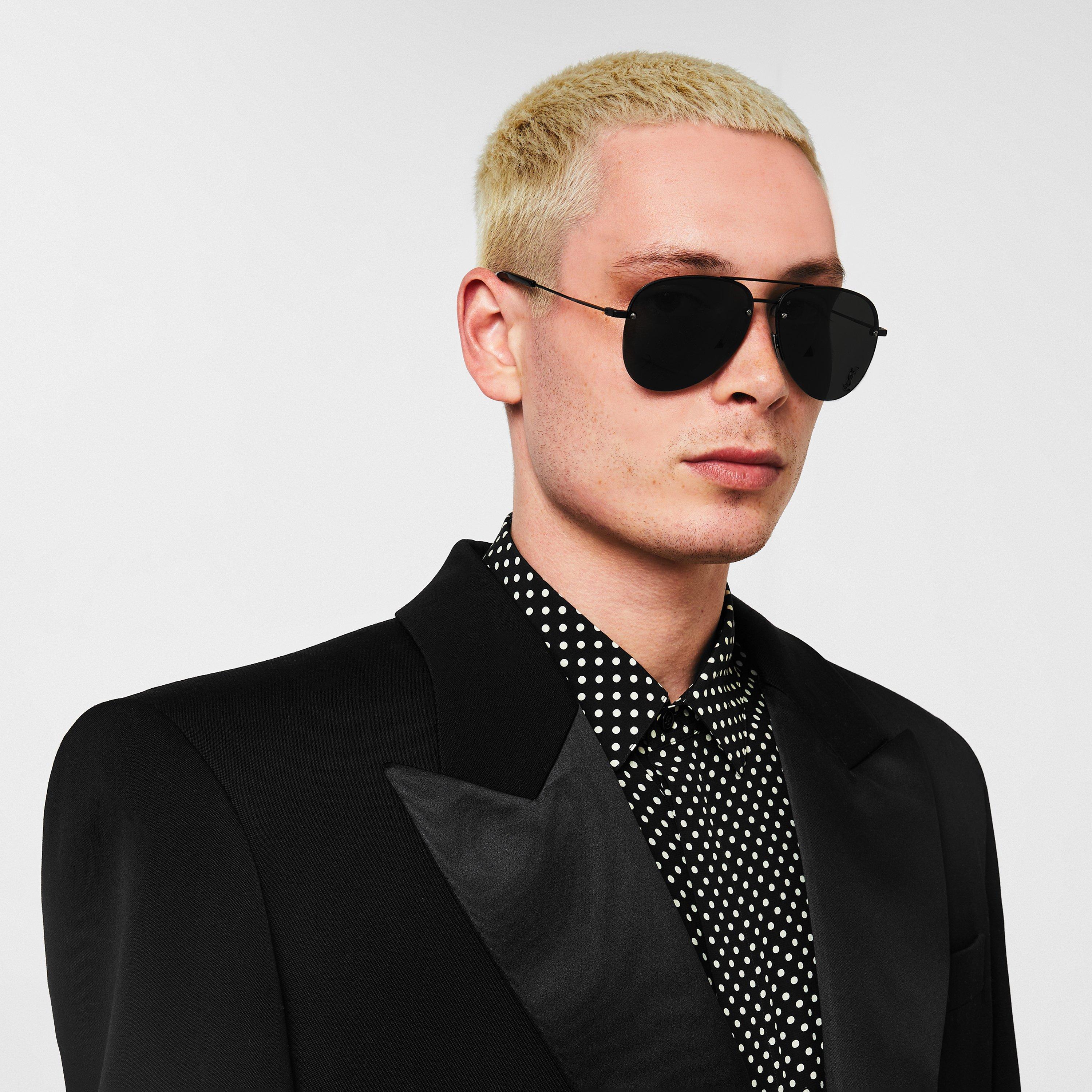 Black/Grey - Saint Laurent - Classic 11 Sunglasses - 2