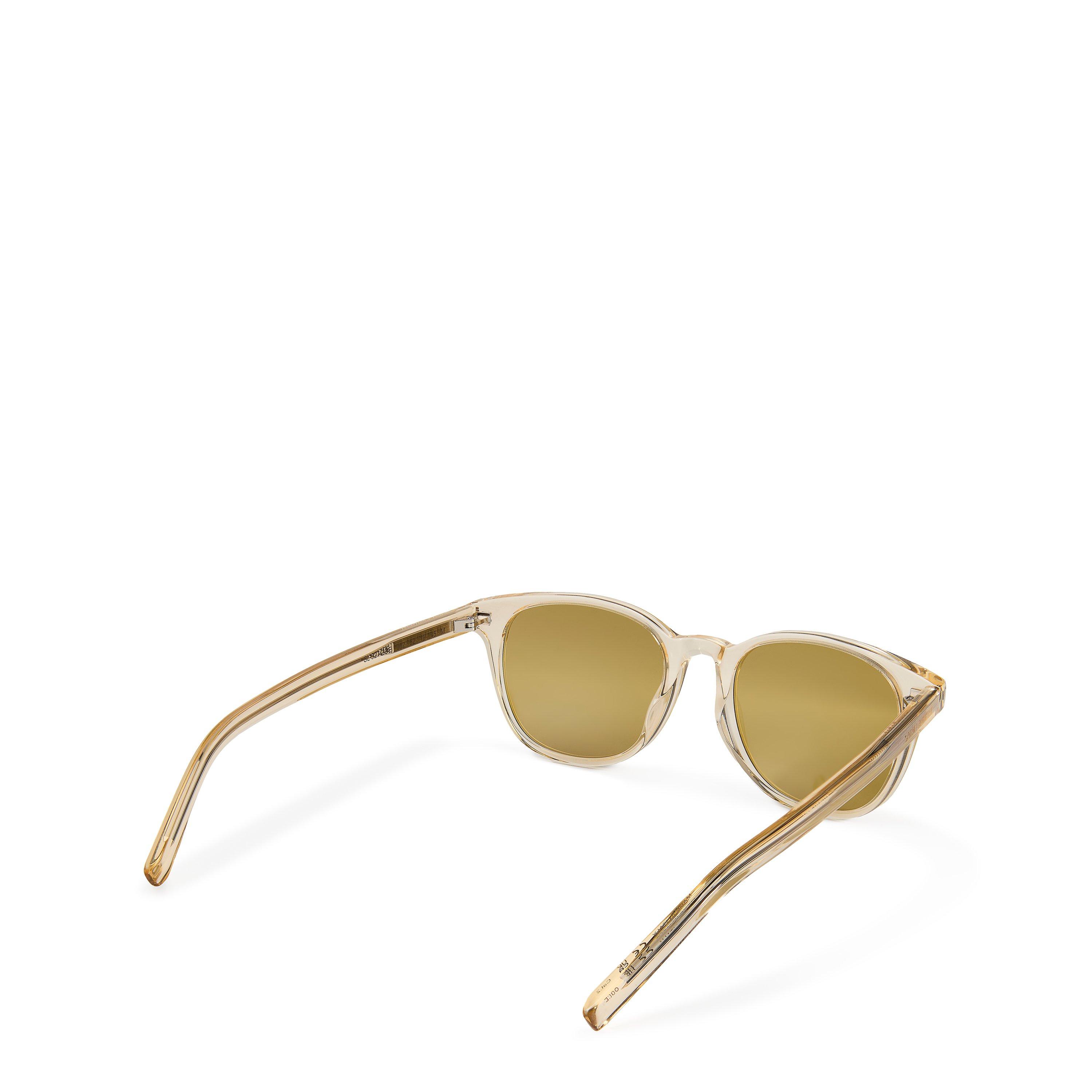 Yellow/Green - Saint Laurent - Men's YSL Zoe Round Sunglasses - 5