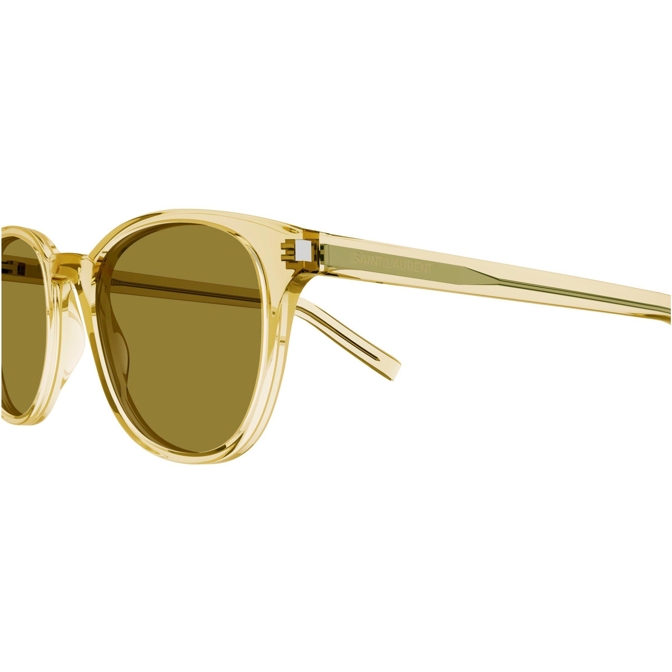 Yellow/Green - Saint Laurent - Men's YSL Zoe Round Sunglasses - 3