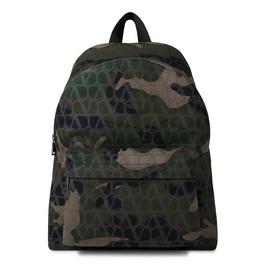 Valentino Garavani VG Camo Canvas Bkpk Sn43