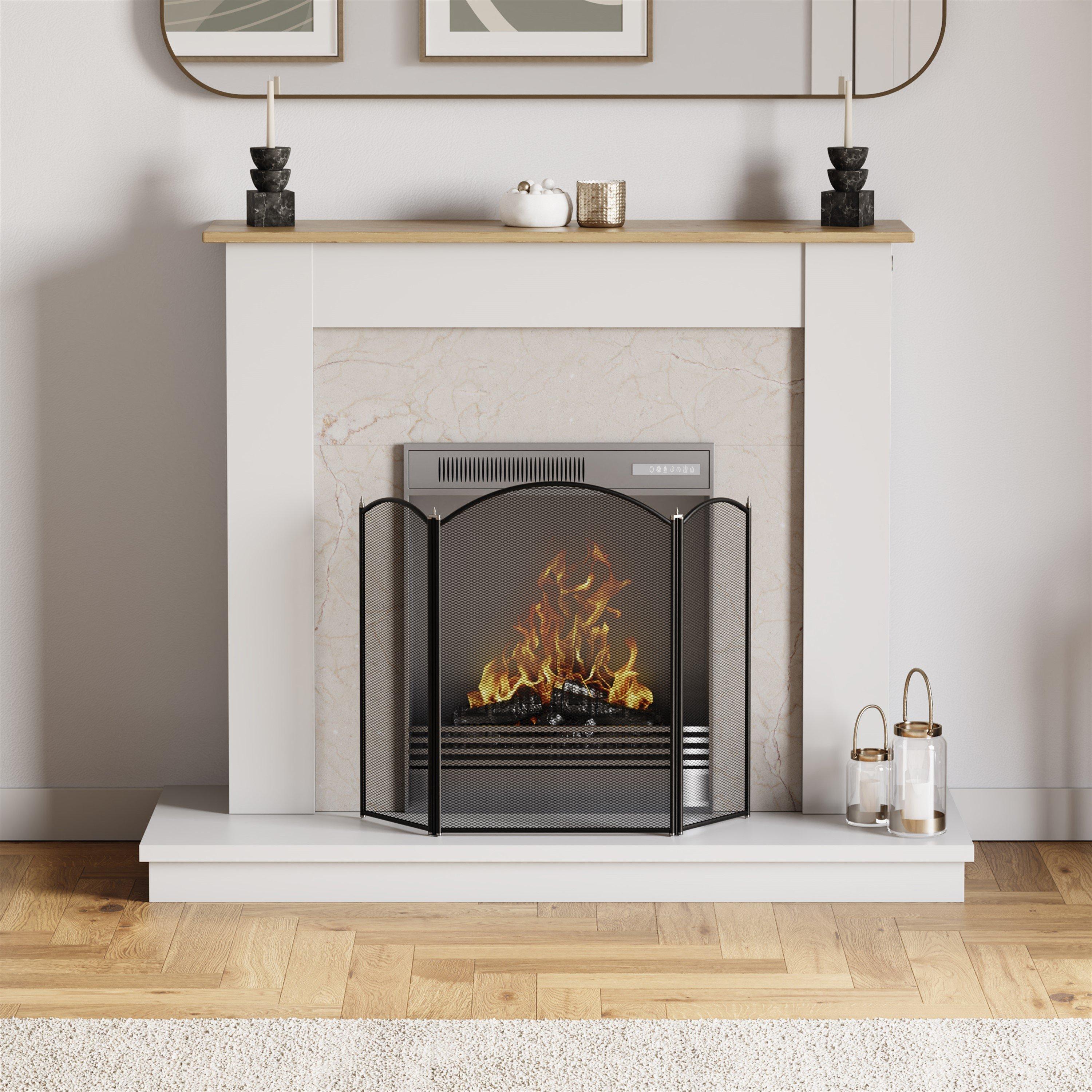 Black - Lassic - Fire Vida Selby 3 Panel Fire Guard - 3