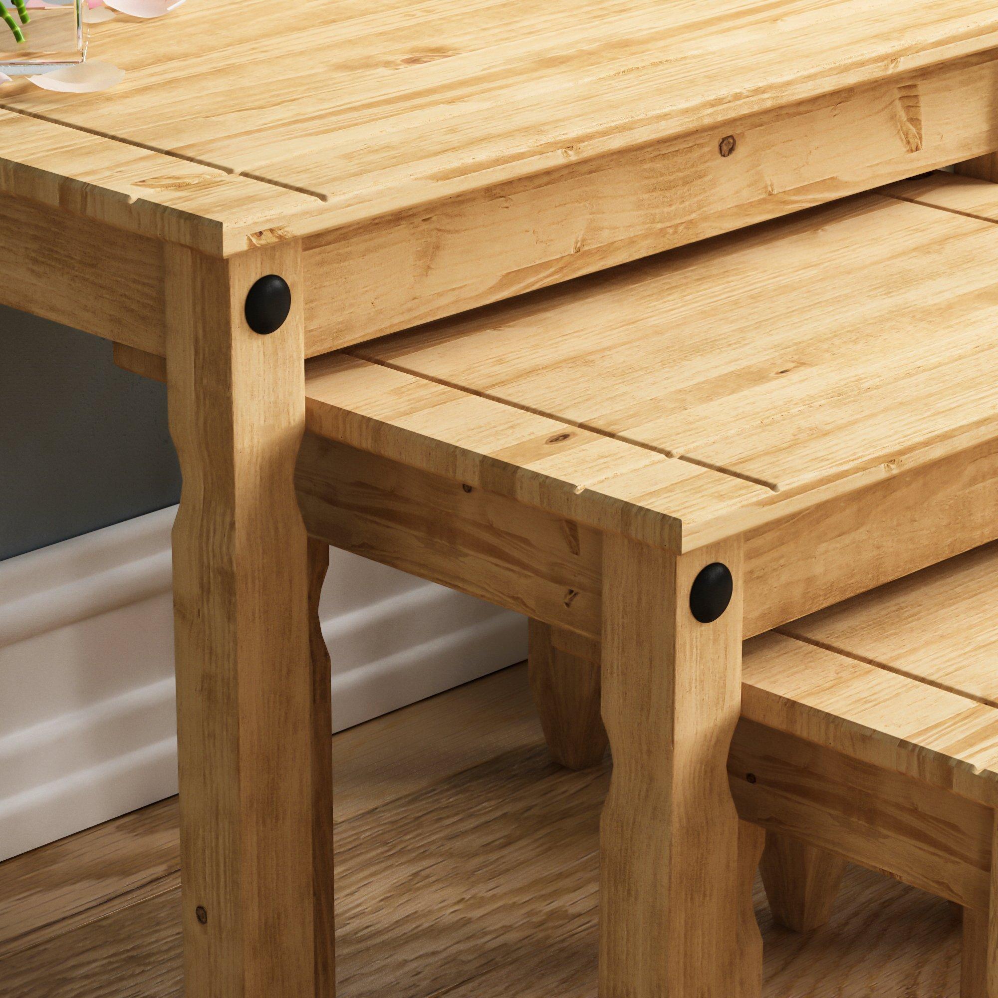 Pine - Lassic - Vida Designs Corona Nest Of Tables - 6