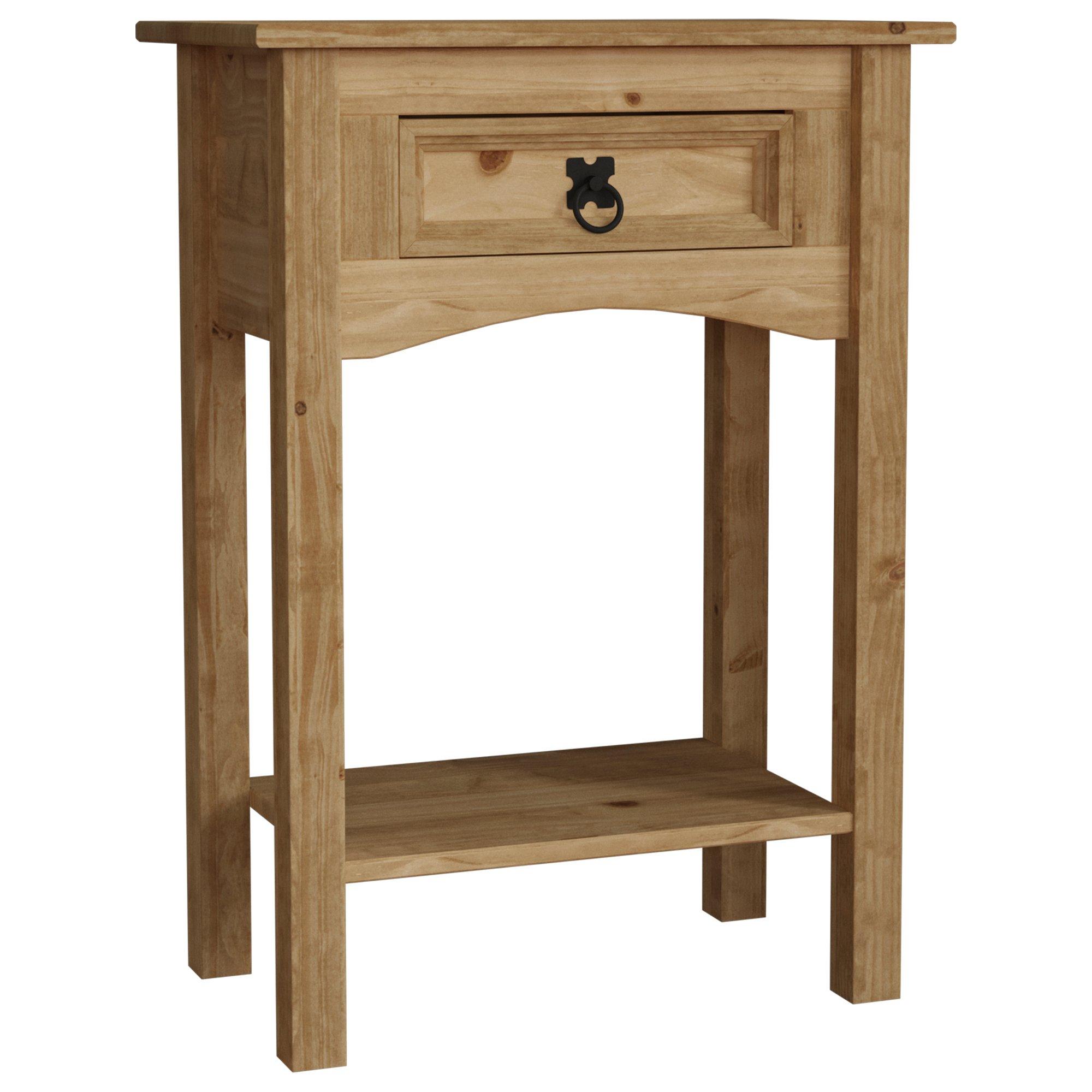 Pine - Lassic - Vida Designs Corona 1 Drawer Console Table - 8