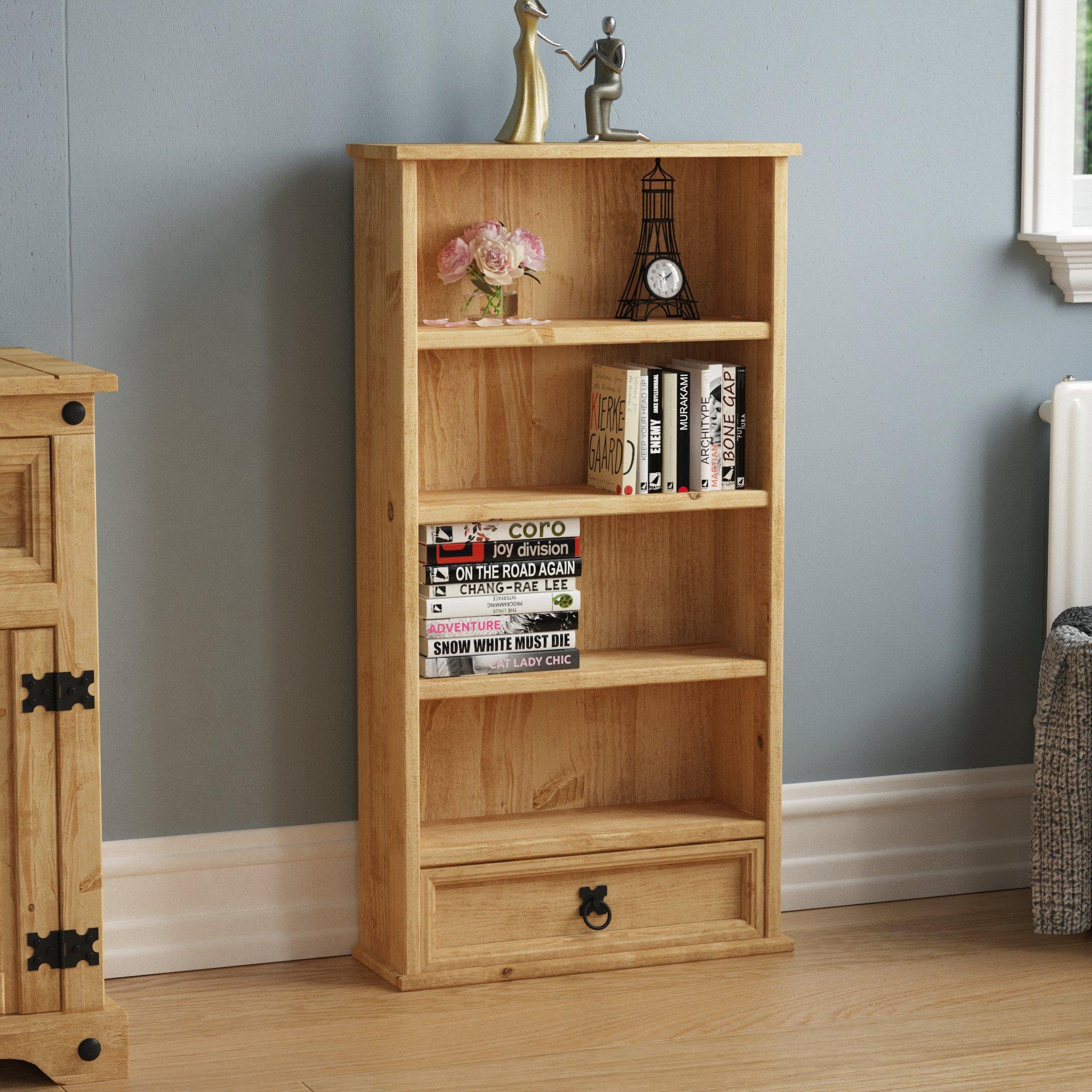 Lassic  Vida Designs Corona 1 Drawer Dvd Rack - Pine - 1 Drawer