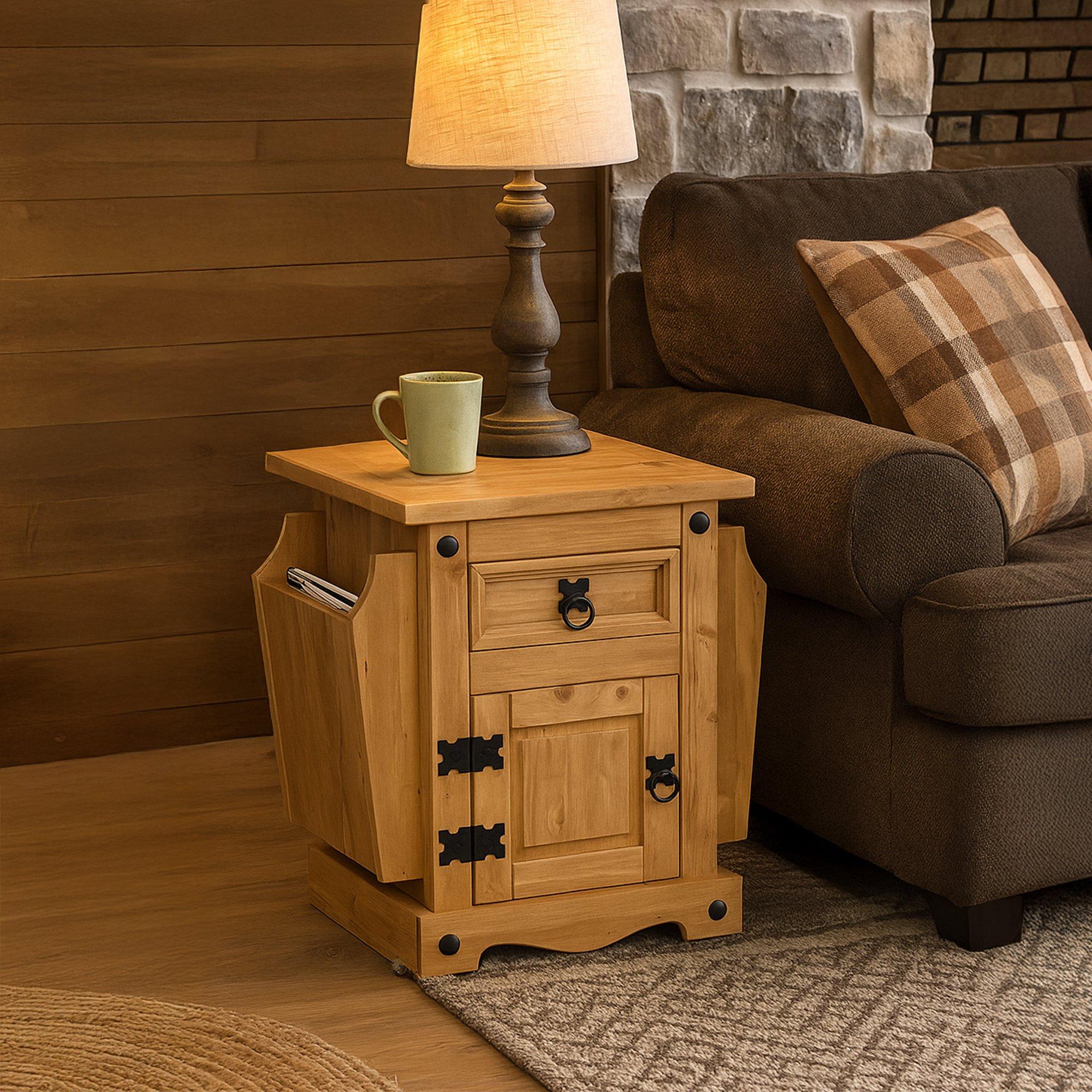 Lassic  Vida Designs Corona Magazine Table - Pine