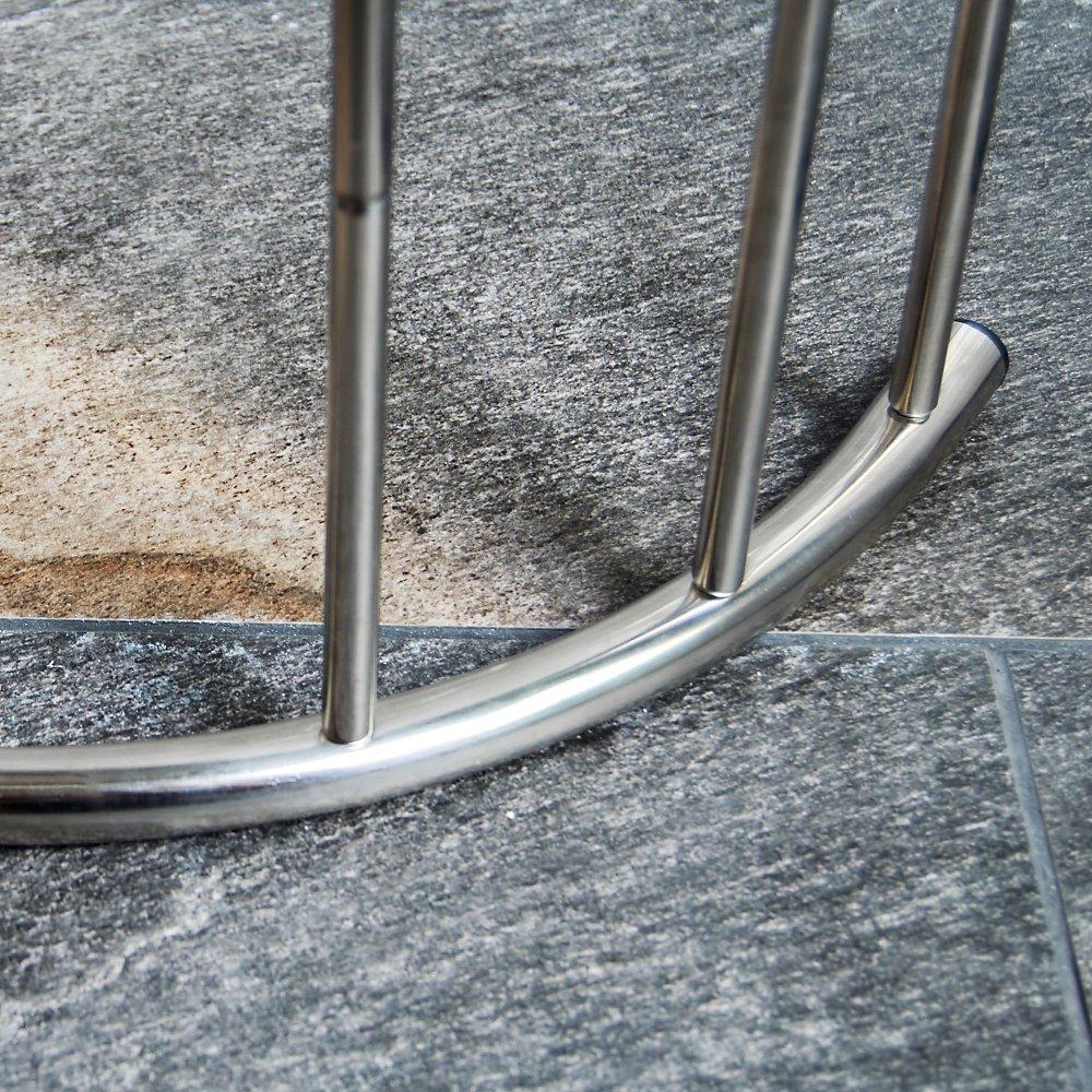 Stainless Steel - Lassic - Bath Vida 3 Tier Towel Stand Curved - 7