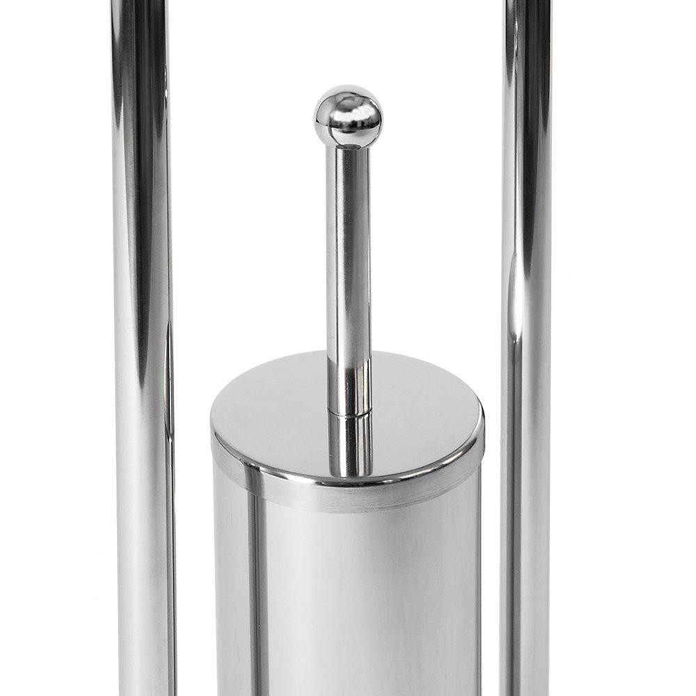 Stainless Steel - Lassic - Bath Vida Toilet Brush And Paper Holder With Round - 3