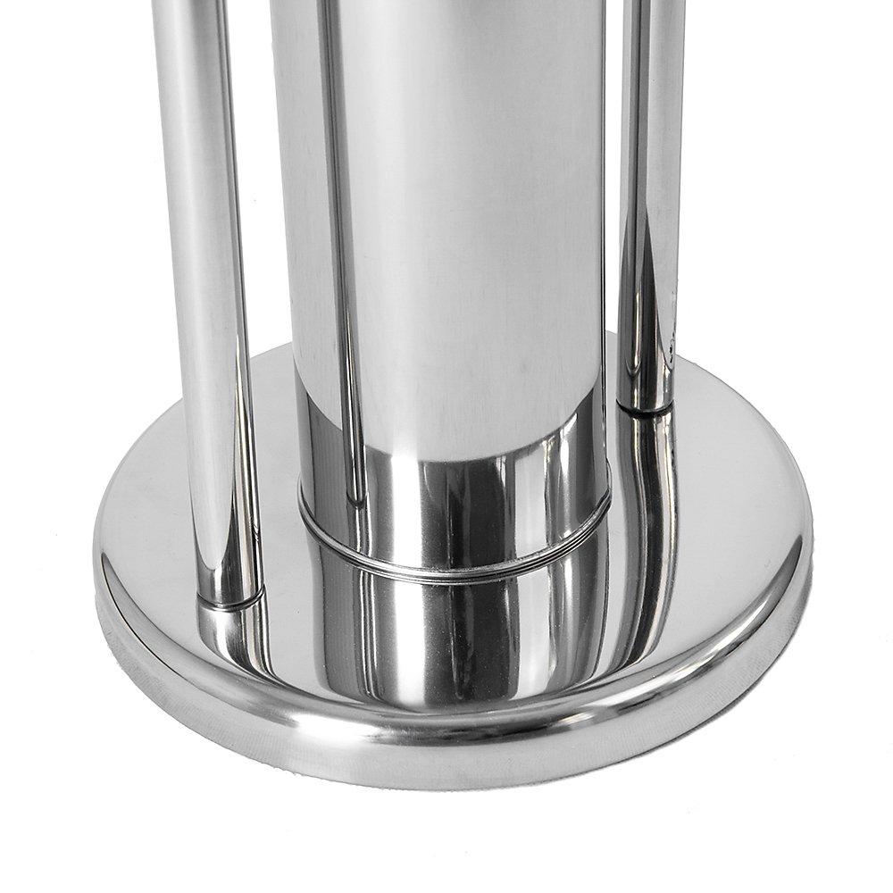 Stainless Steel - Lassic - Bath Vida Toilet Brush And Paper Holder With Round - 4