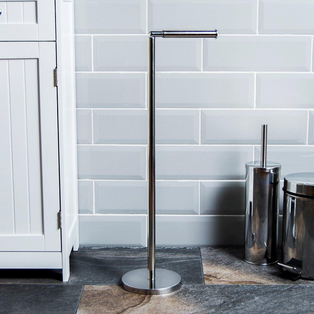 Lassic  Bath Vida Folding Toilet Paper Holder - Stainless Steel