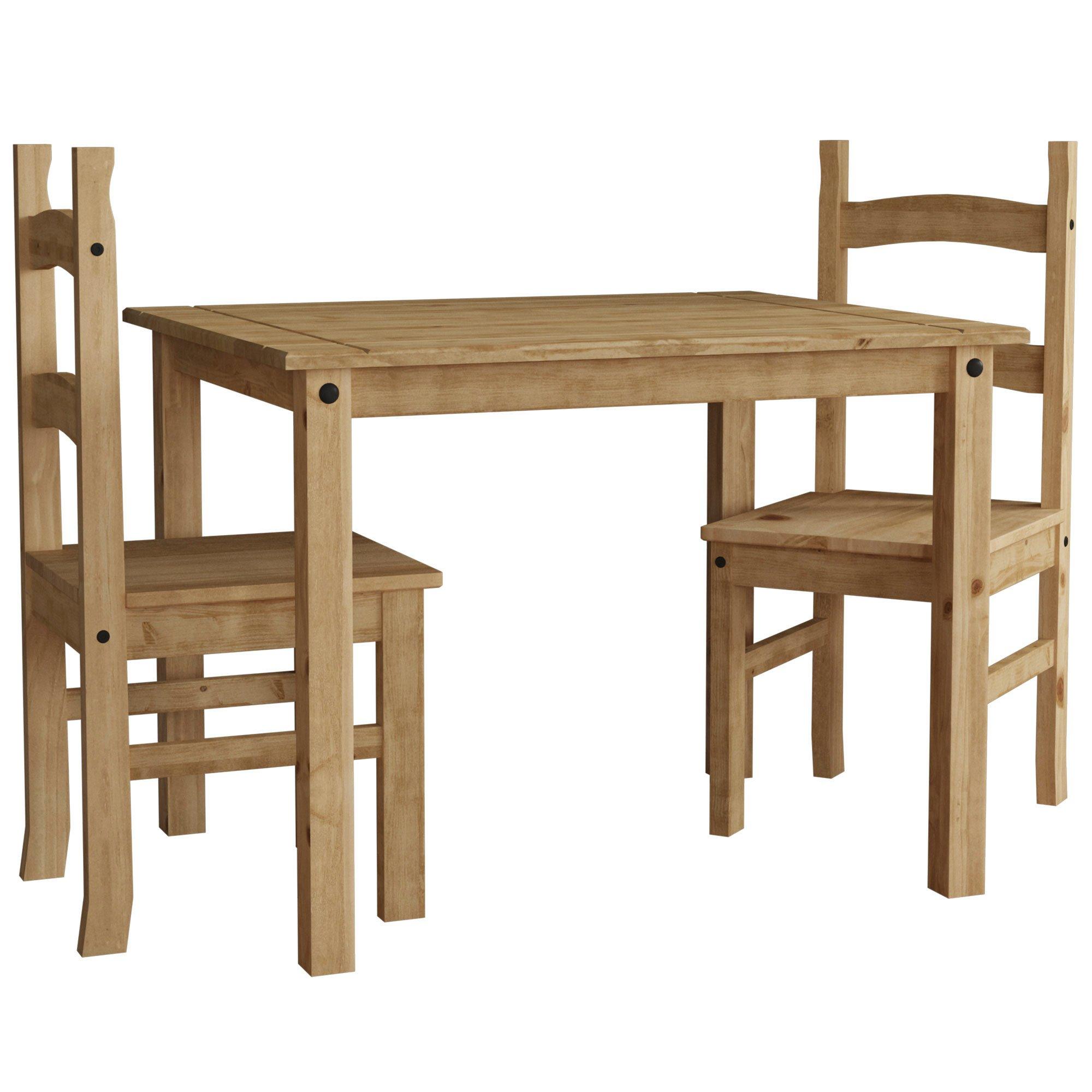 Pine - Lassic - Vida Designs Corona 2 Seater Dining Set - 6