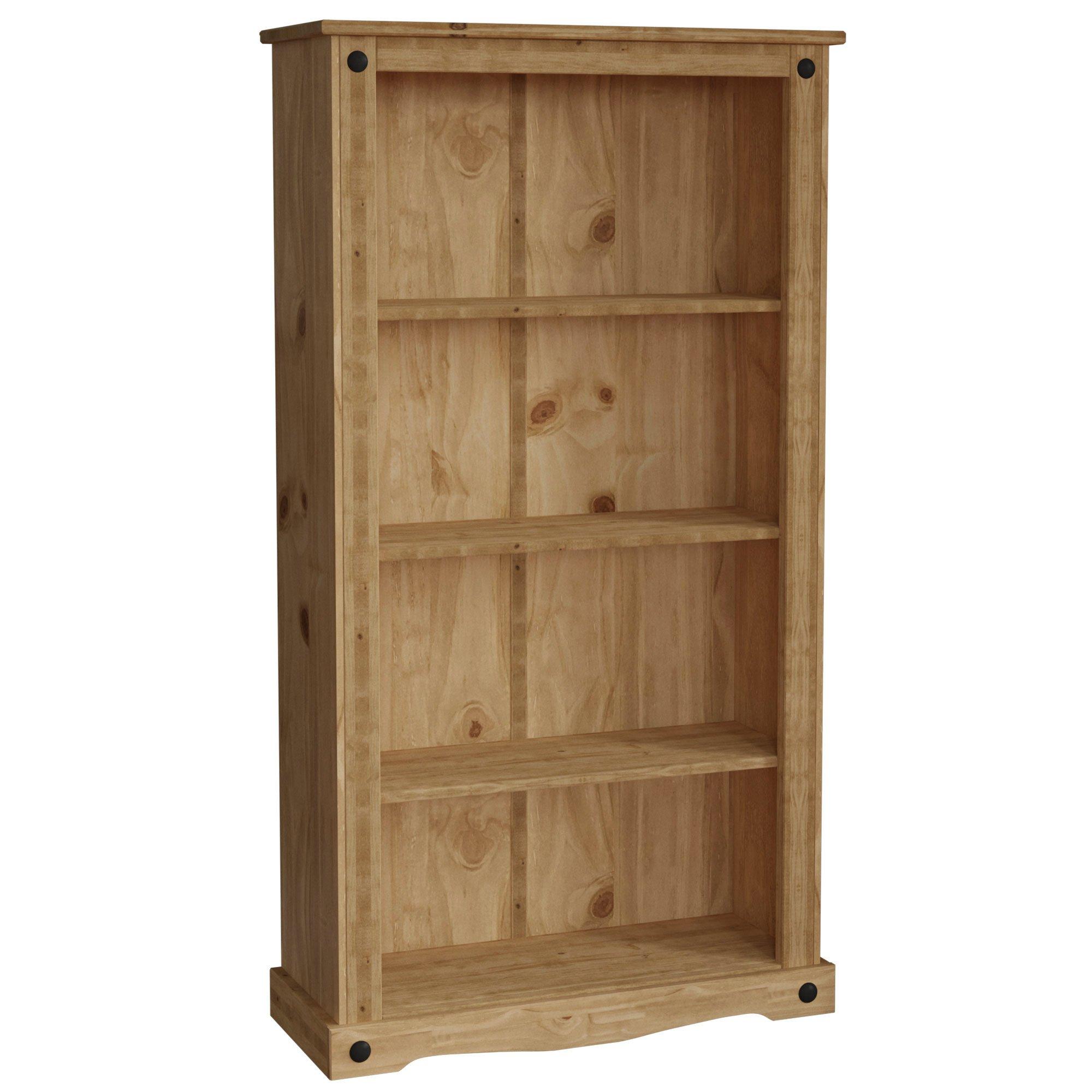Pine - Lassic - Vida Designs Corona Medium Bookcase - 7