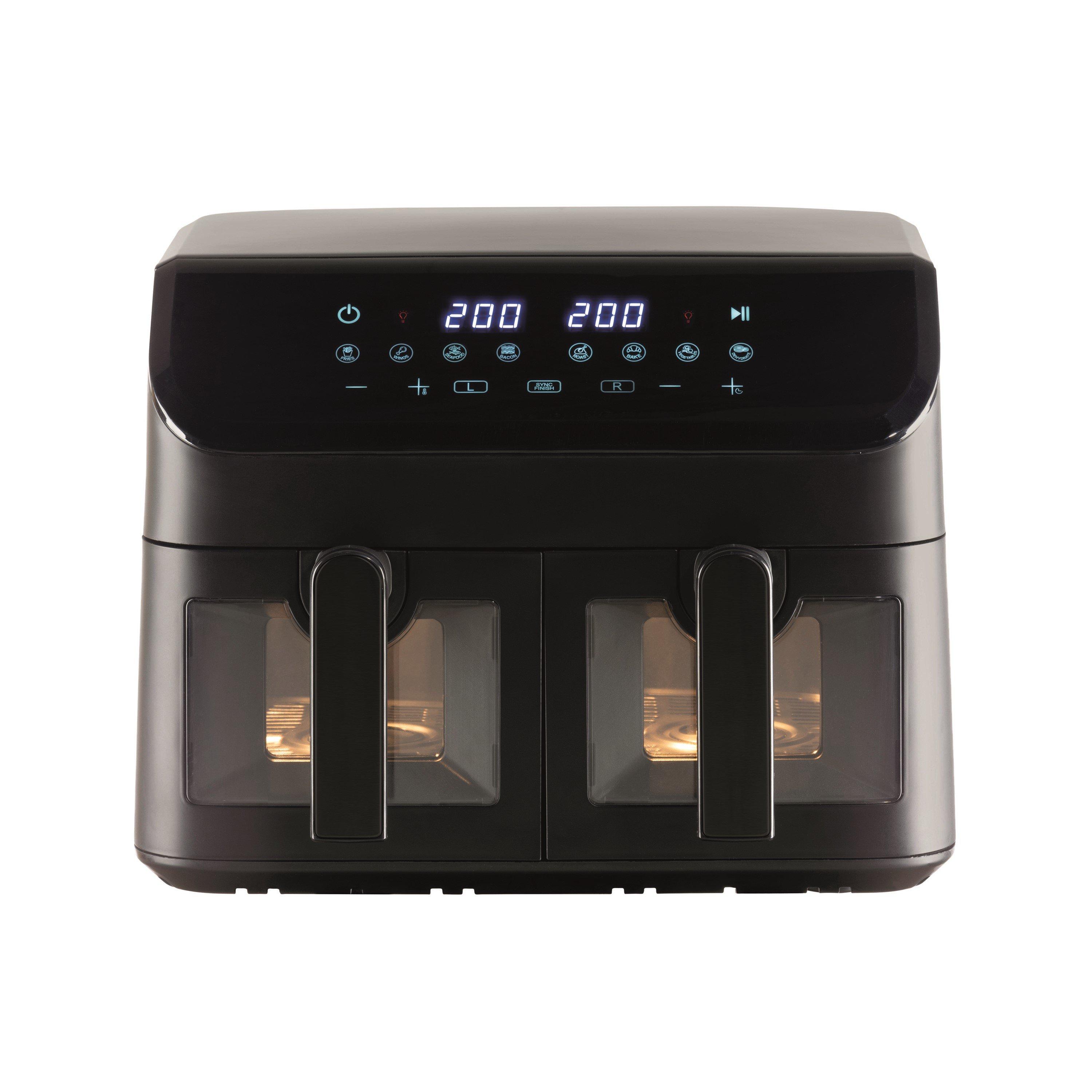 Black - EGL - 9L Dual Drawer Air Fryer - 1