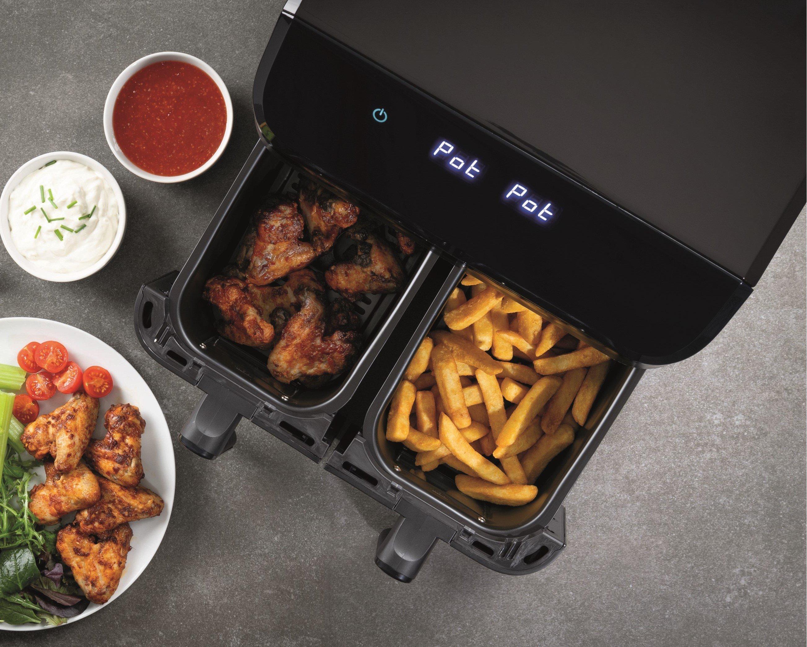 Black - EGL - 9L Dual Drawer Air Fryer - 2