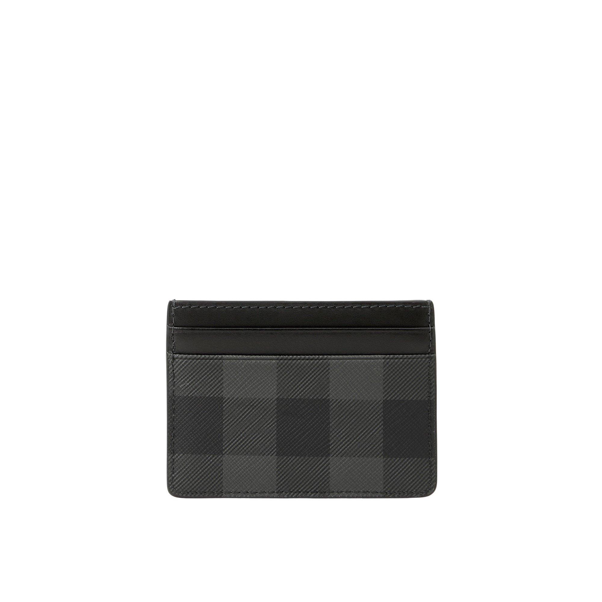 Charcoal - Burberry - Men's Sandon Check Card Case - 2