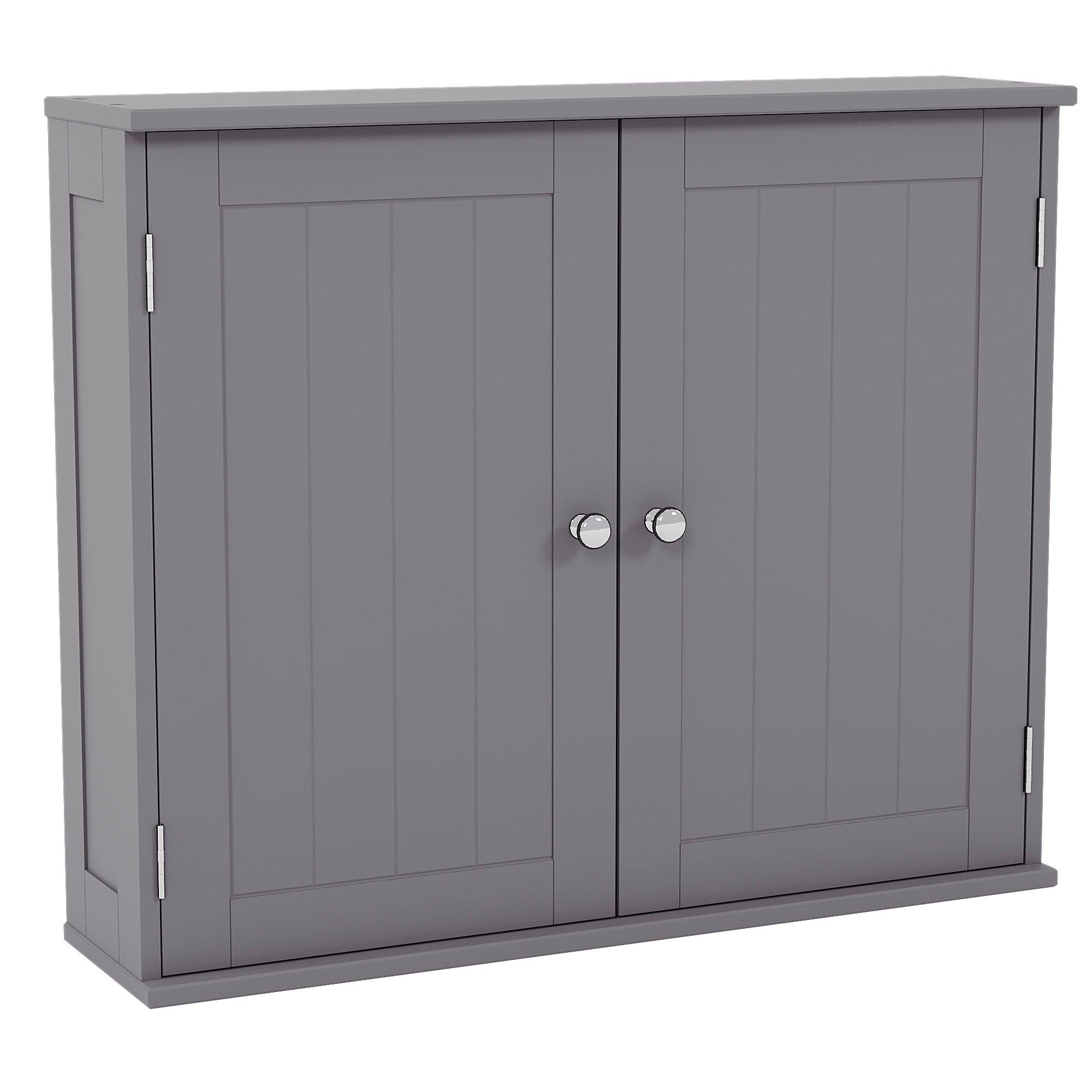 Grey - Lassic - Bath Vida Priano 2 Door Wall Cabinet - 9