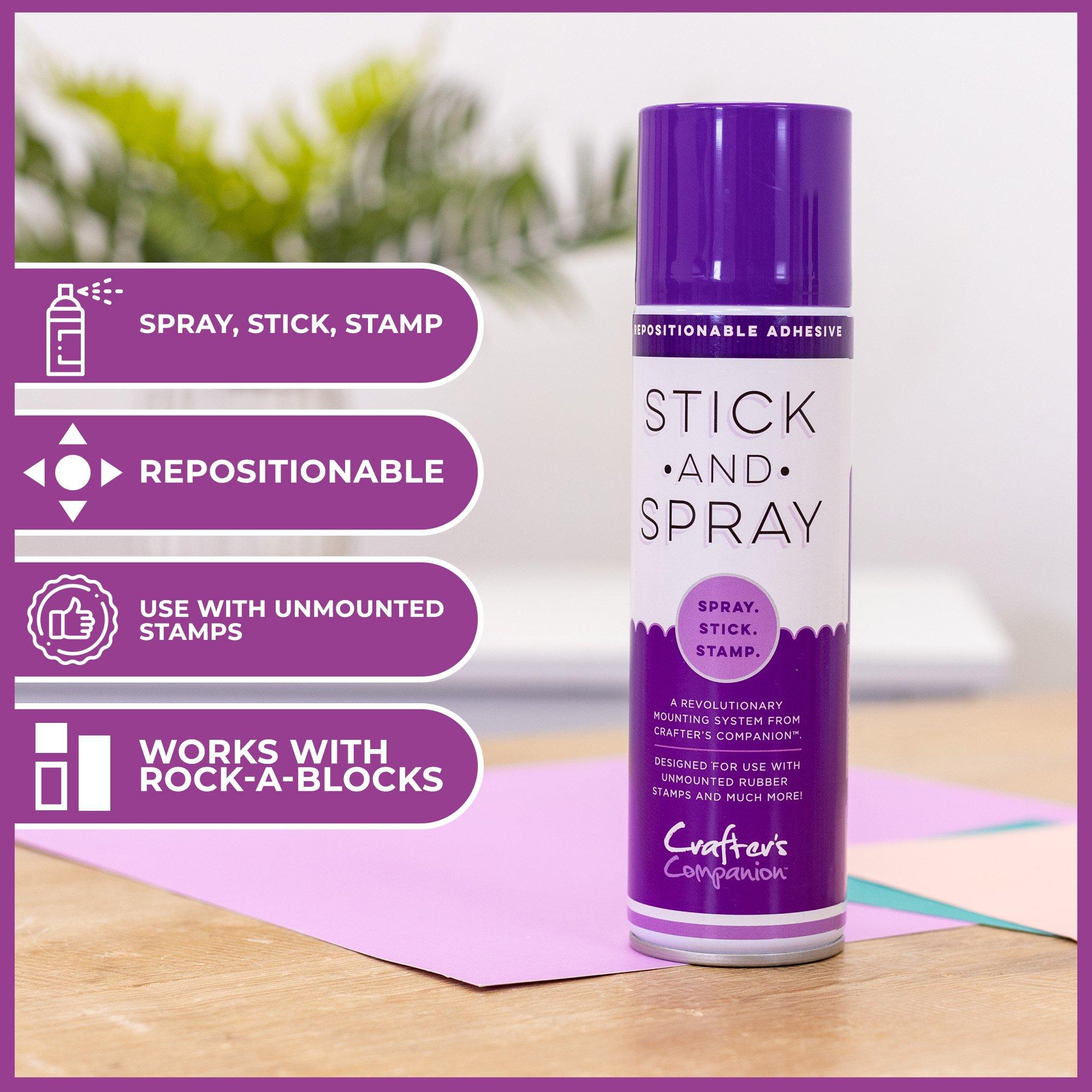 Clear - Crafters Companion - Crafters Companion Stick and Spray/Stick Away Kit - 3