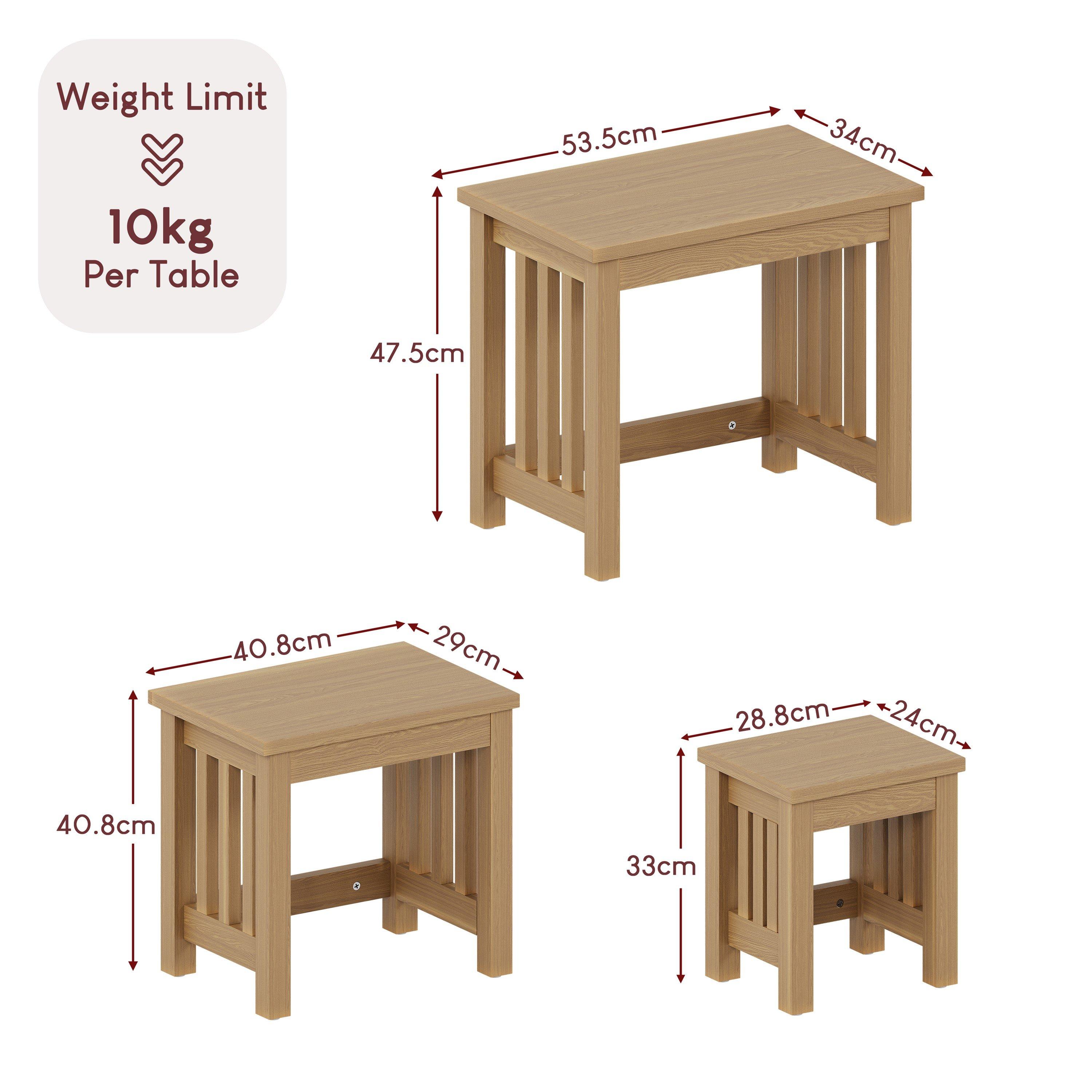 Ash Veneer - Lassic - Vida Designs Ashton Nest Of Tables - 2