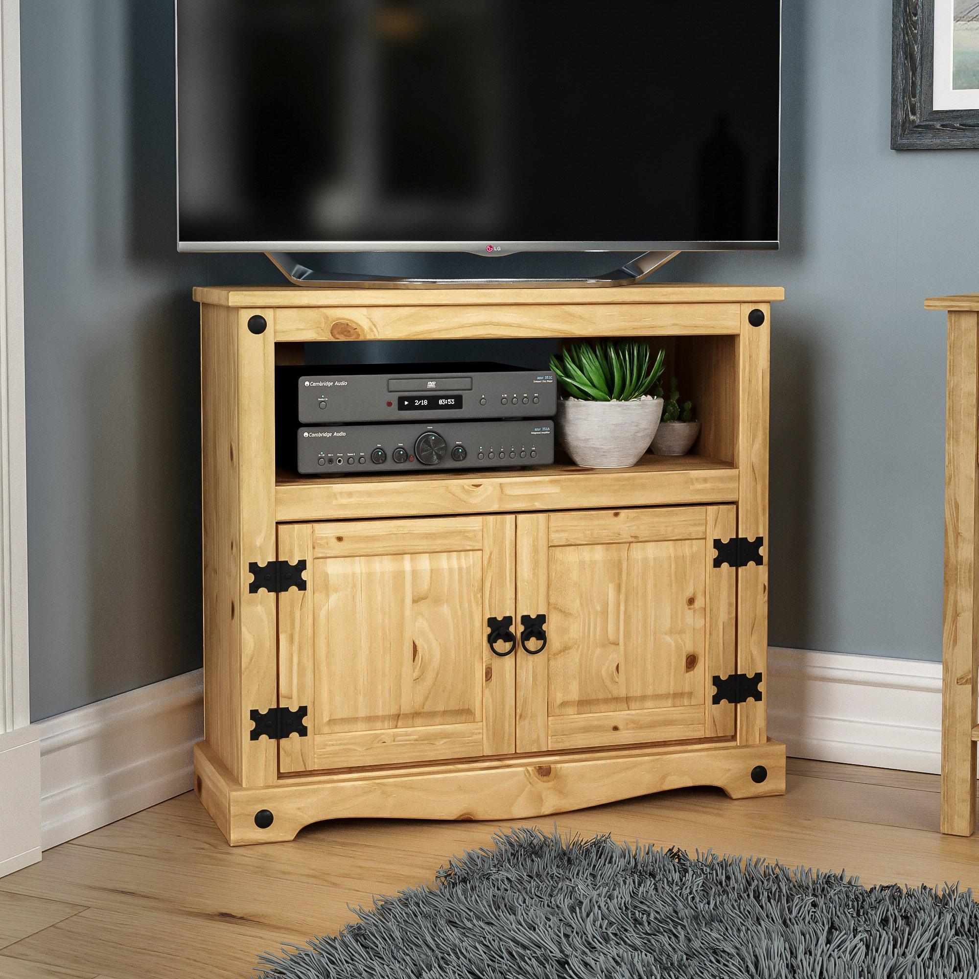 Lassic  Vida Designs Corona Corner Tv Unit - Pine