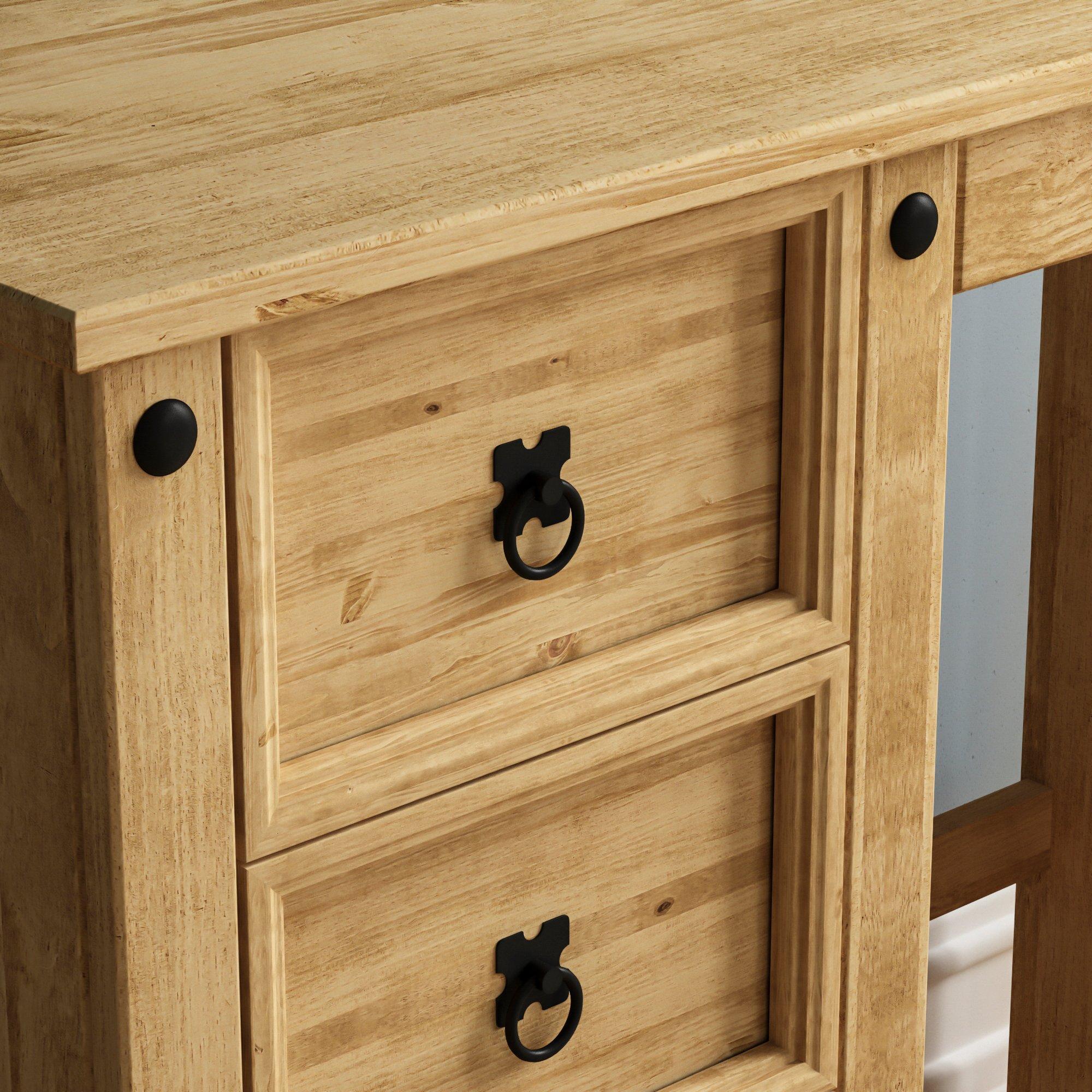 Pine - Lassic - Vida Designs Corona Dressing Table - 5