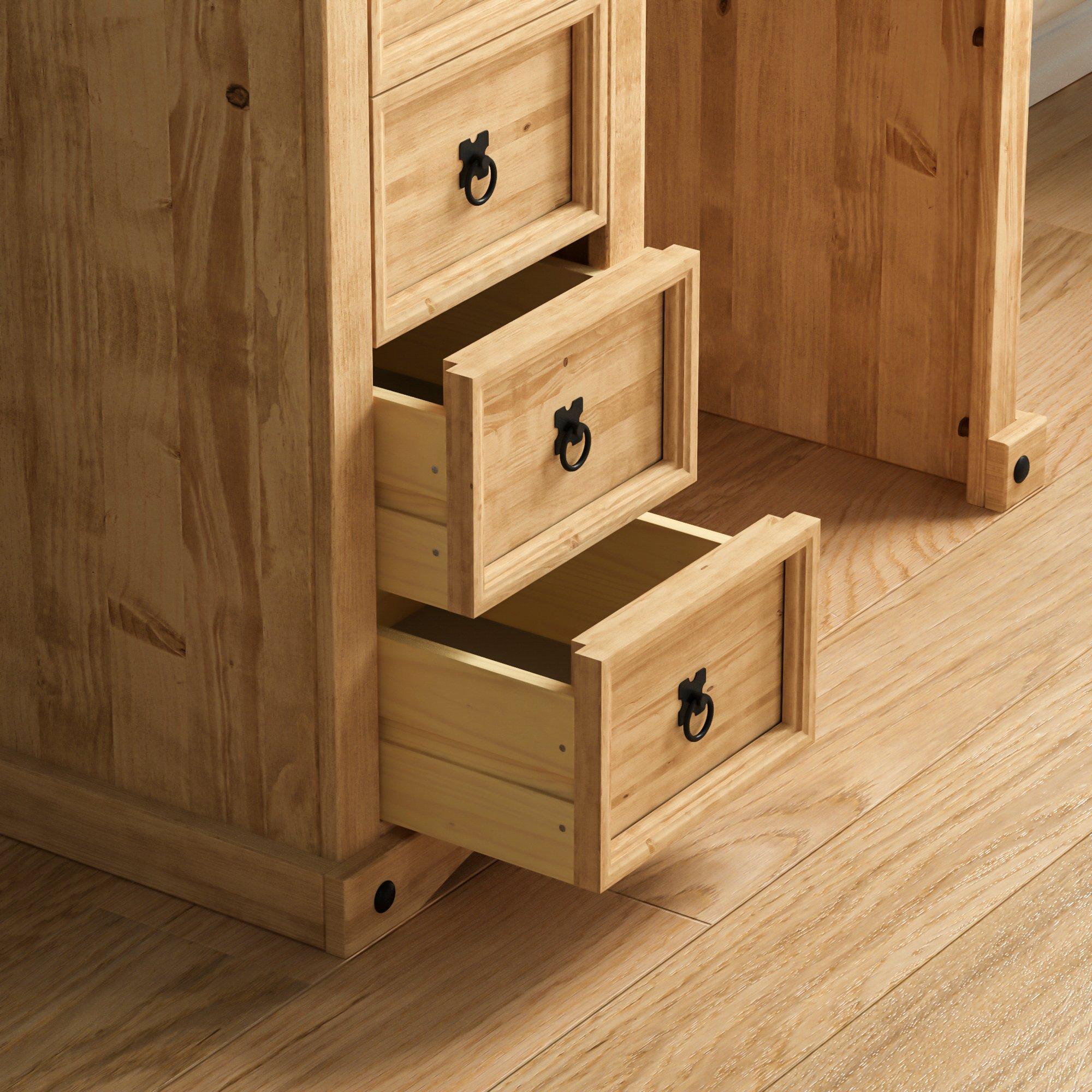 Pine - Lassic - Vida Designs Corona Dressing Table - 6