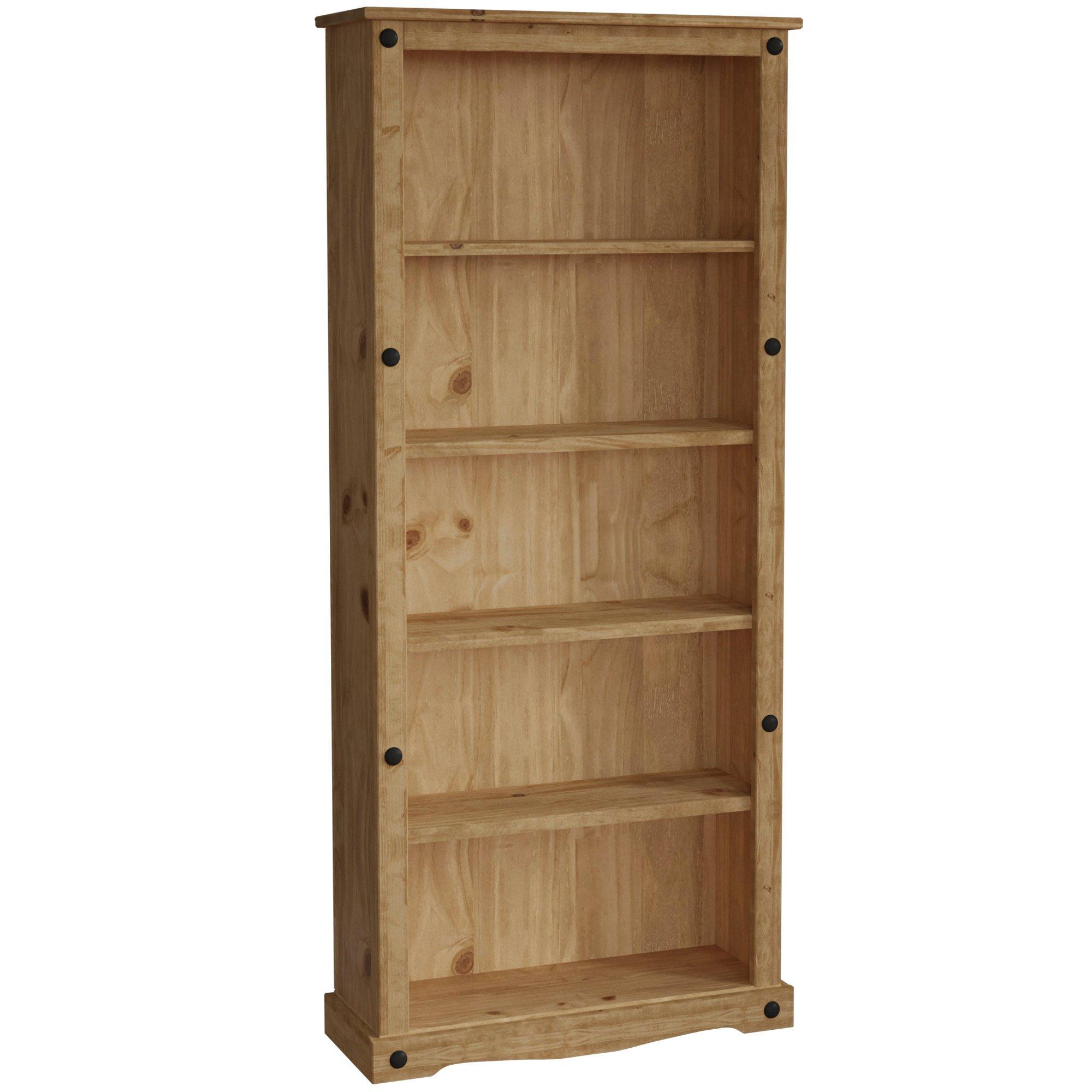 Pine - Lassic - Vida Designs Corona Large Bookcase - 7