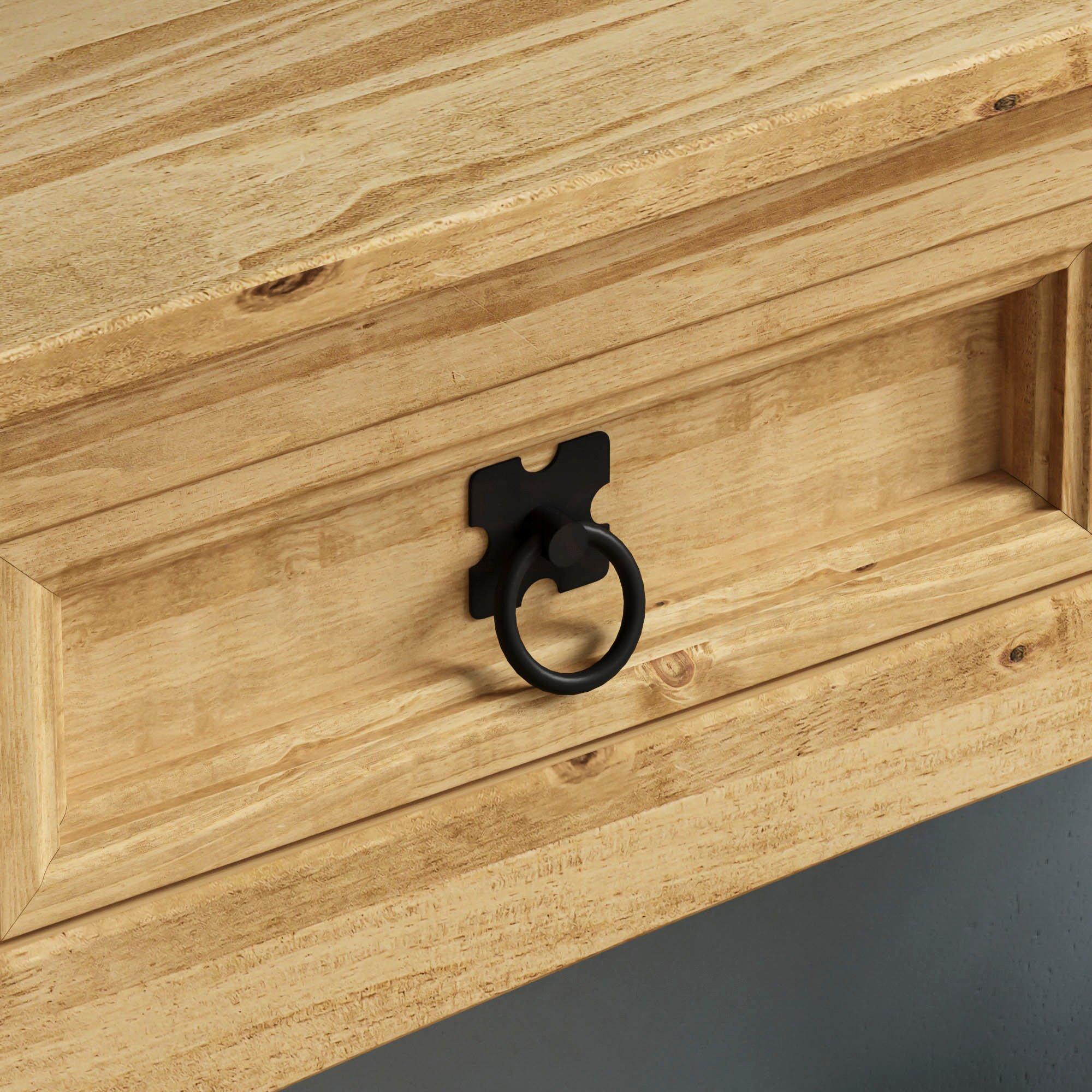 Pine - Lassic - Vida Designs Corona 3 Drawer Console Table - 6