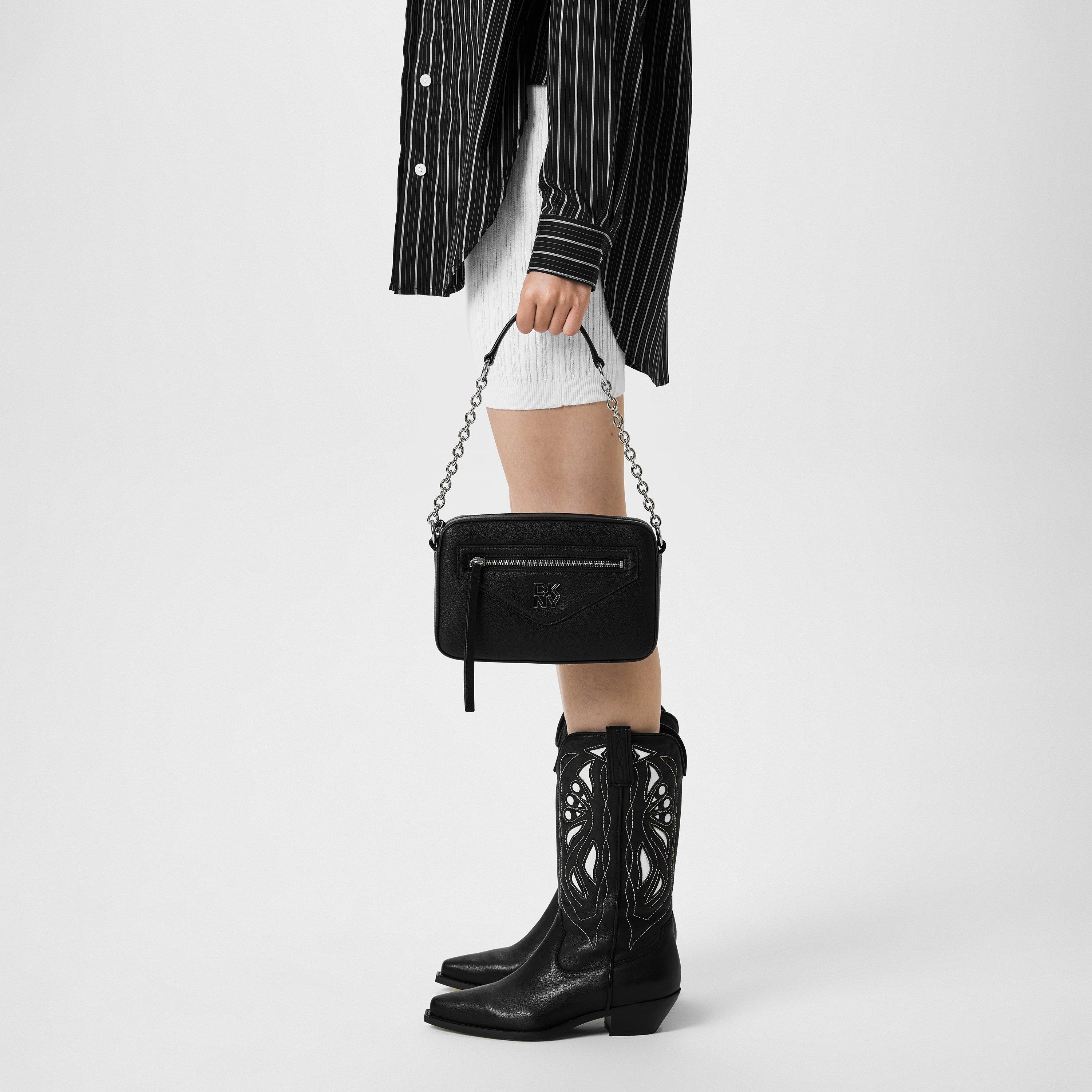 Sort/Sølv - DKNY - Women's Heart of New York Camera Cross Body Bag - 2