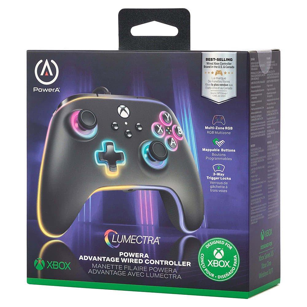 Lumectra - PowerA - Advantage Wired Controller for Xbox Series X|S with Lumectra - Black - 2