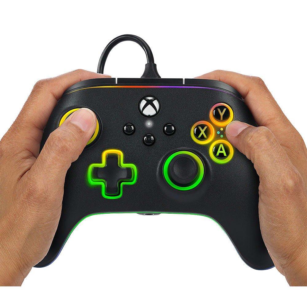 Lumectra - PowerA - Advantage Wired Controller for Xbox Series X|S with Lumectra - Black - 9