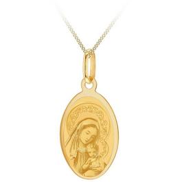 Be You 9ct Gold Mary And Child Pendant Necklace