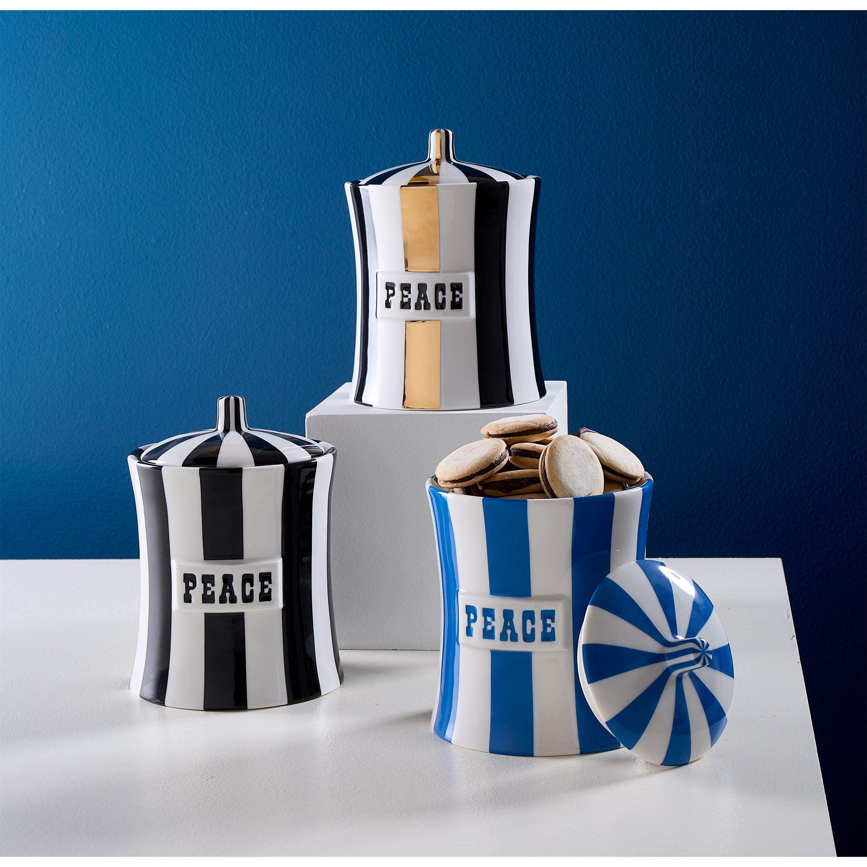 Peace/Blue - Jonathan Adler - JonathanAdler Vice Canister 887ml - 3