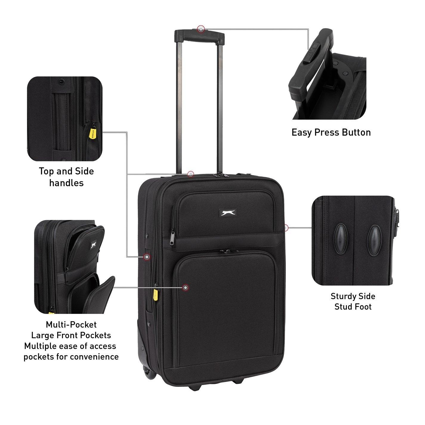 Black - Slazenger - Trolley Suitcase Nest 5pc - 2