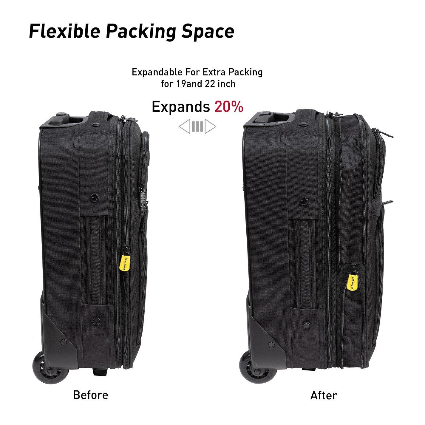 Black - Slazenger - Trolley Suitcase Nest 5pc - 3
