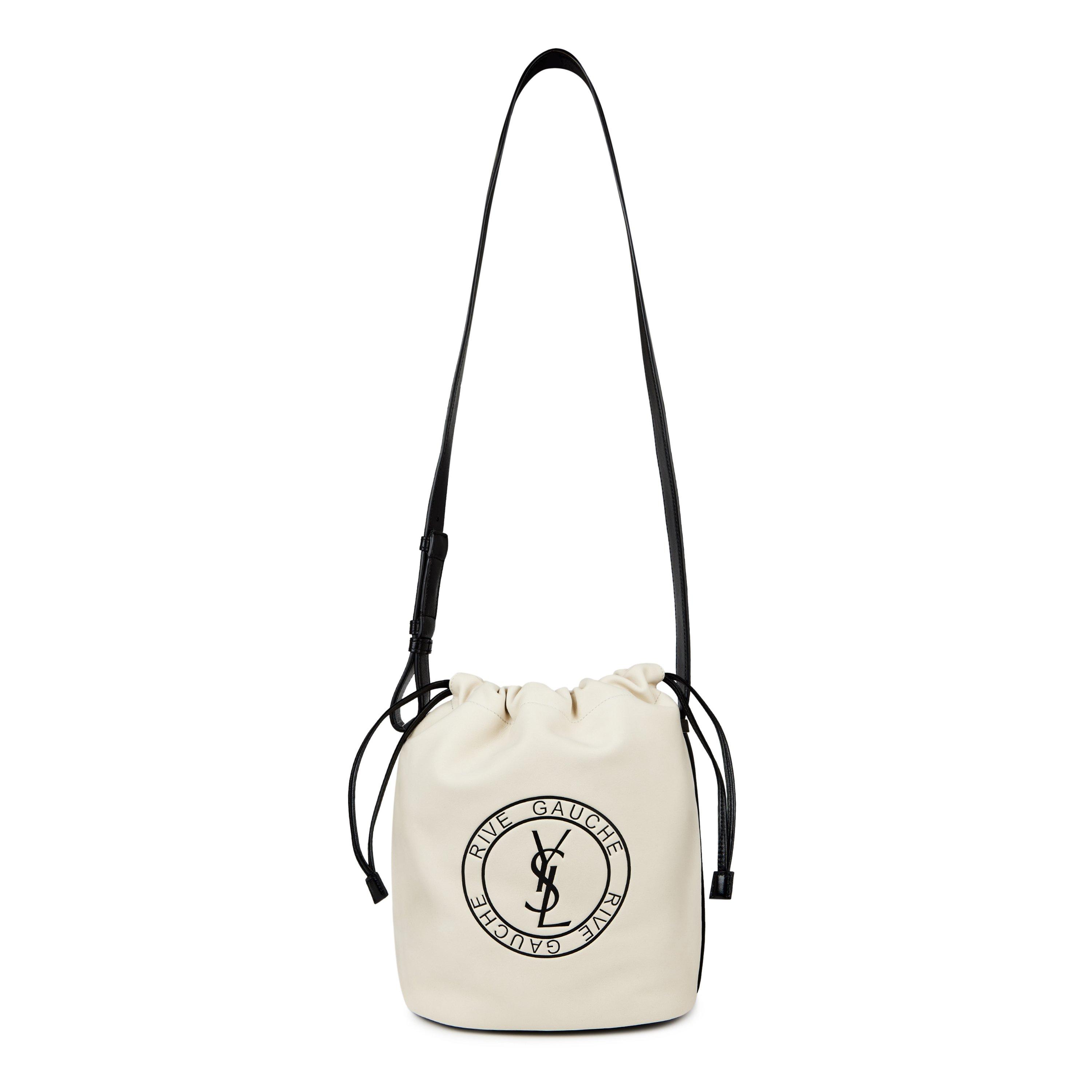 Alabaster/Nero - Saint Laurent - Rive Gauche Bucket Bag - 1