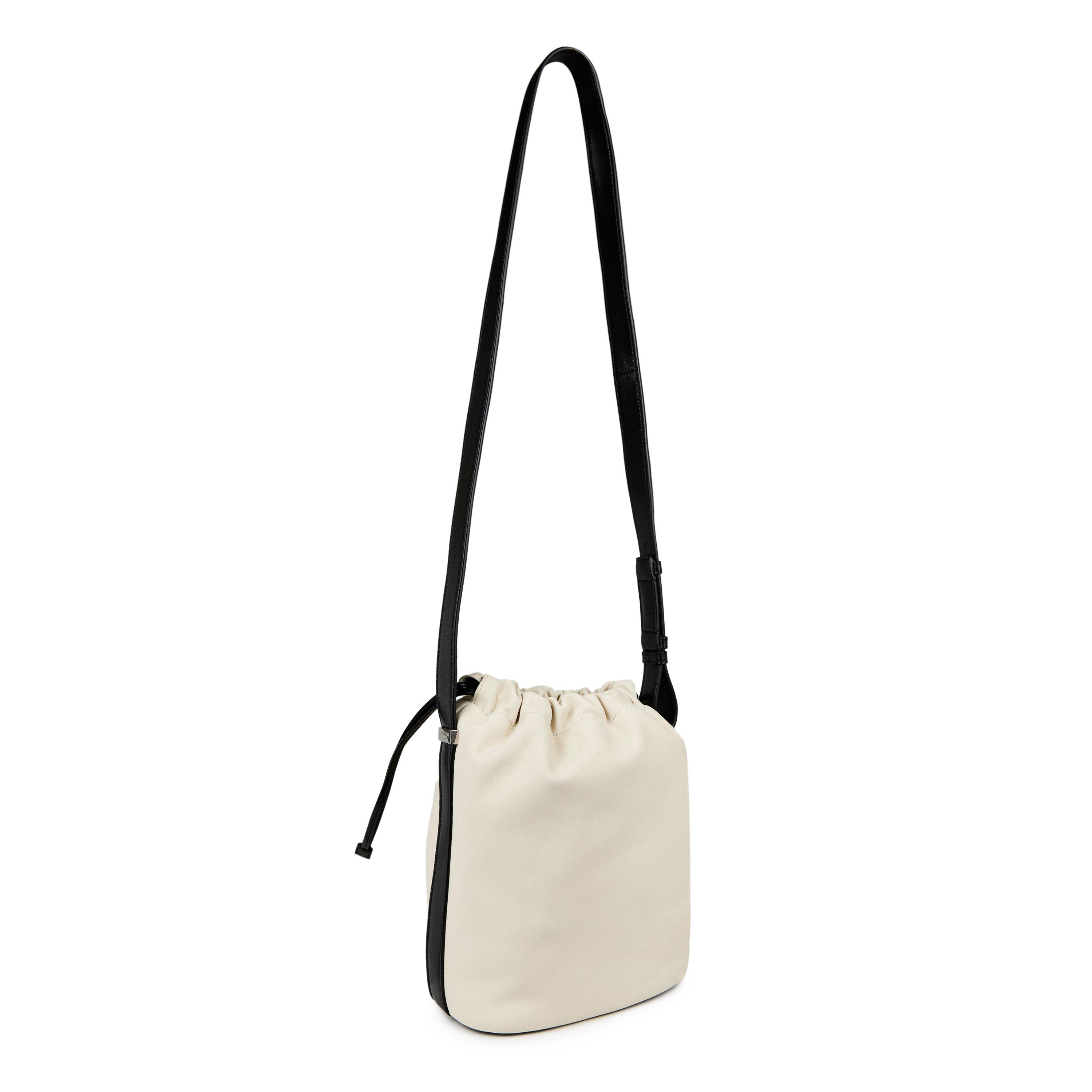 Alabaster/Nero - Saint Laurent - Rive Gauche Bucket Bag - 6