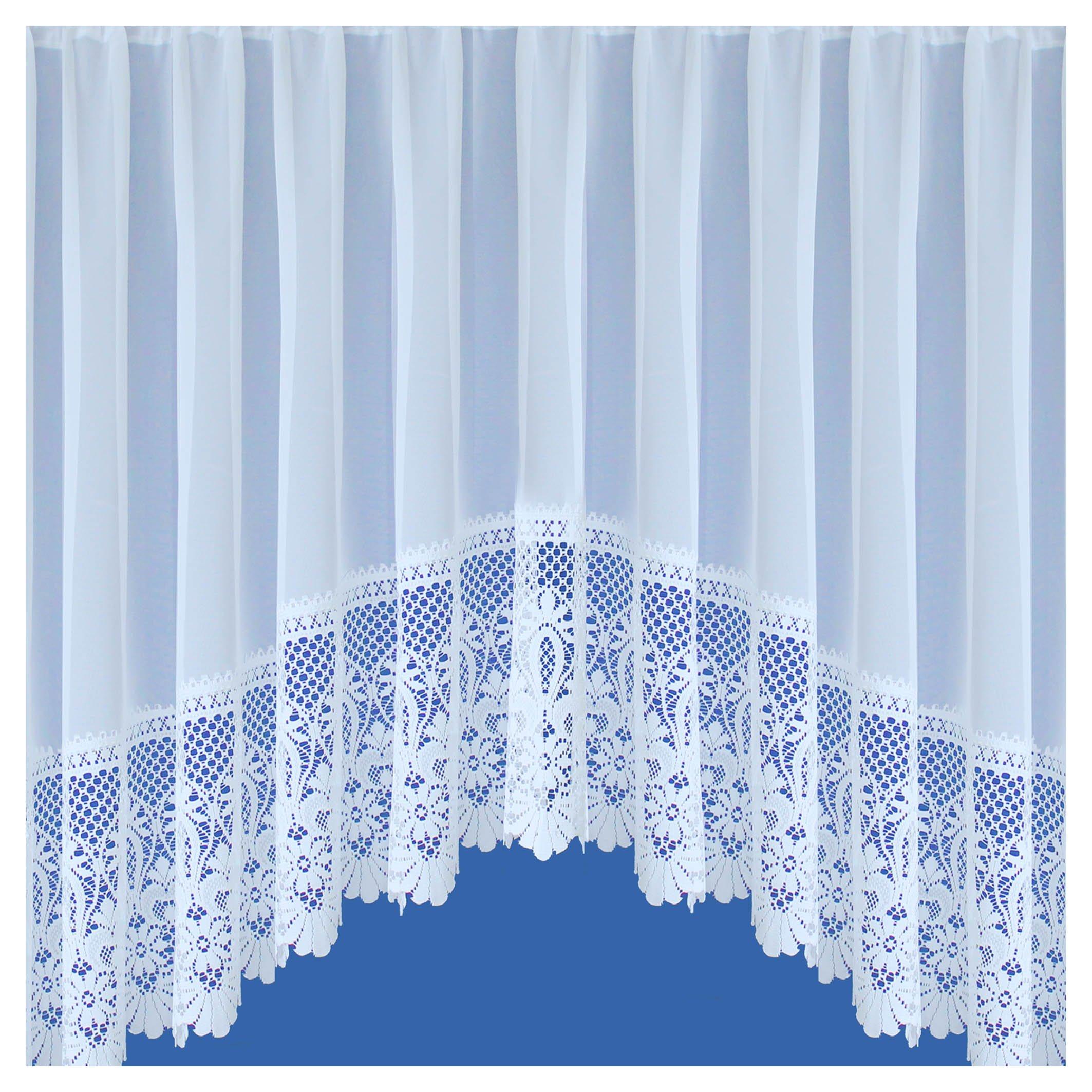 Tyrone Textiles  Brazil Base Lace Jardiniere - White - 508x114cm