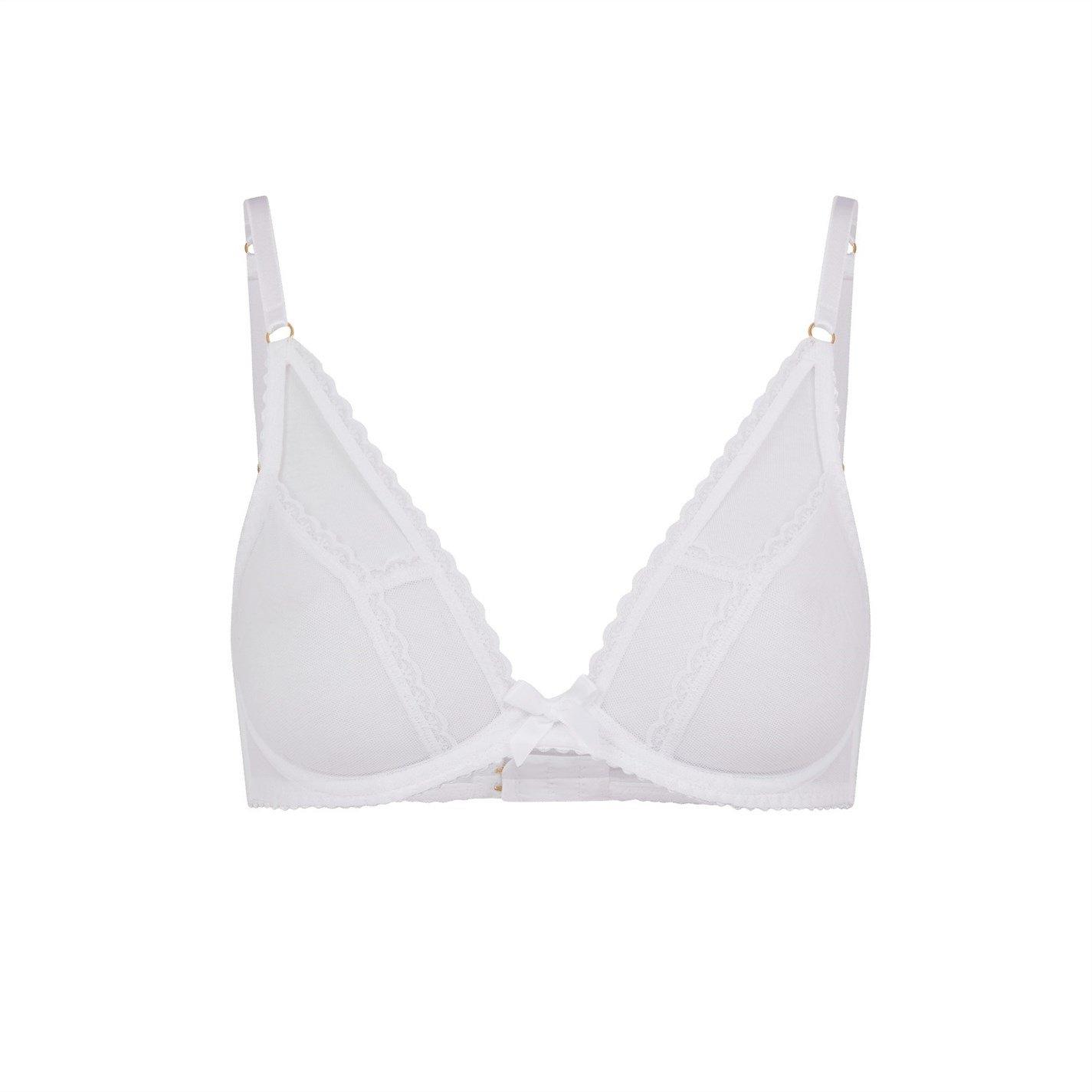 White - Agent Provocateur - Fia Plunge Underwired Bra - 2