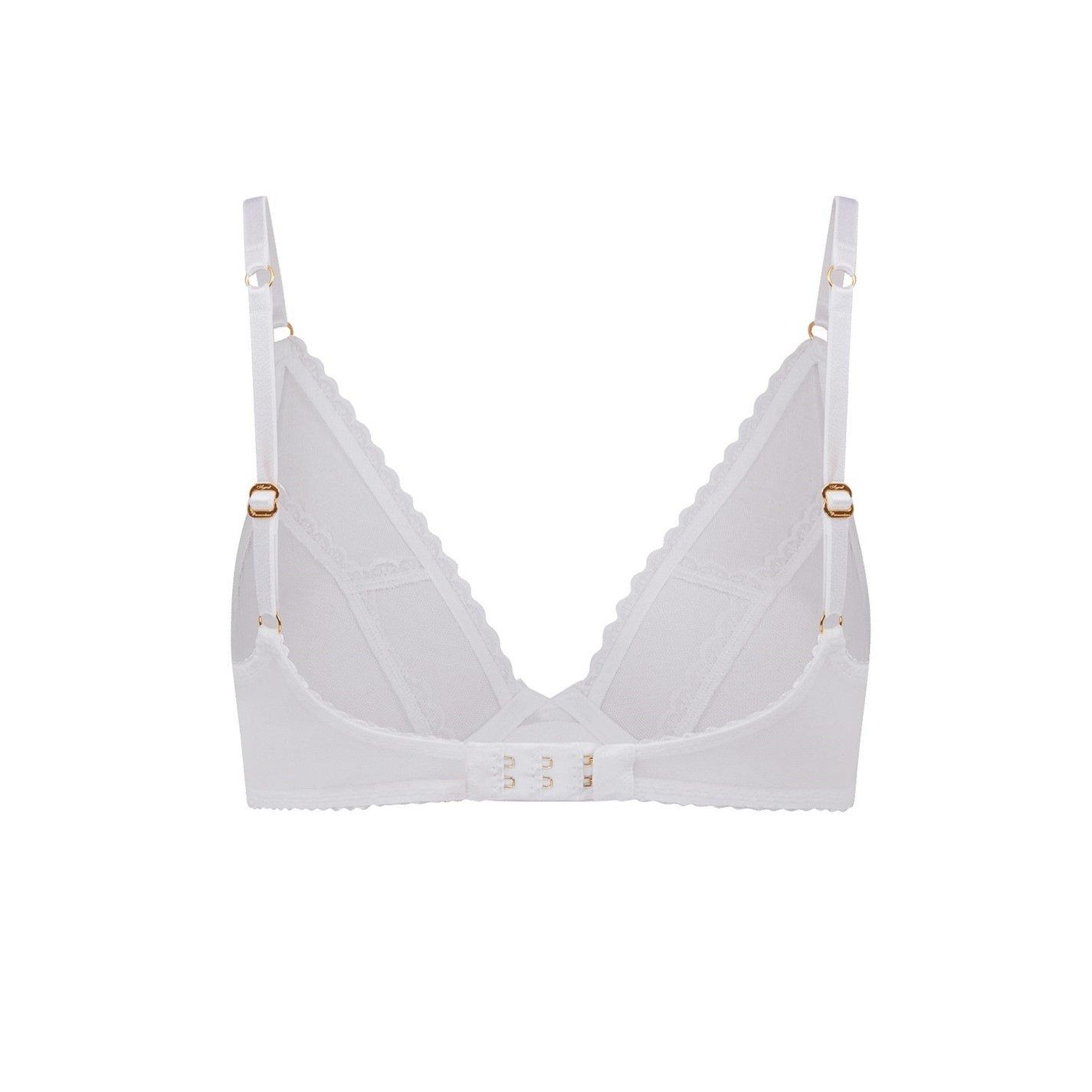 White - Agent Provocateur - Fia Plunge Underwired Bra - 3