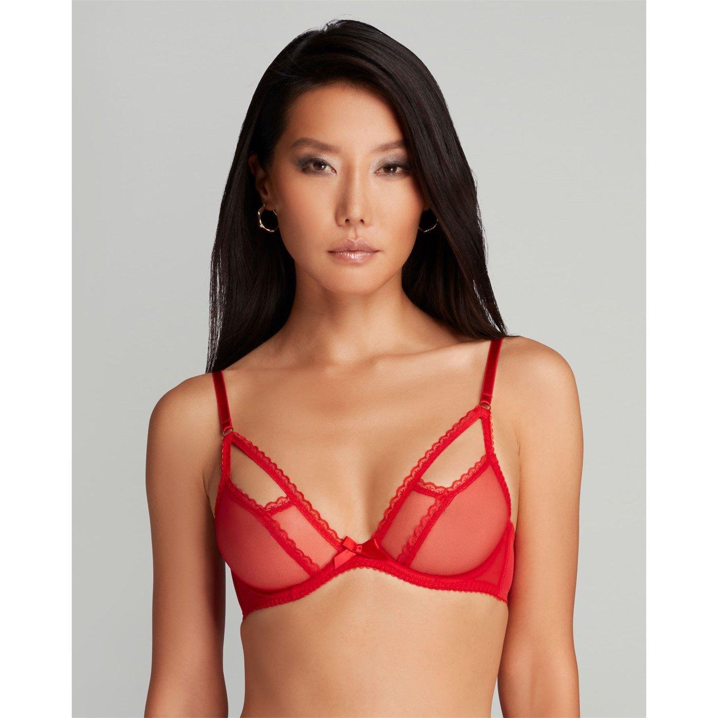 Red - Agent Provocateur - FIA Plunge Underwired Bra - 1