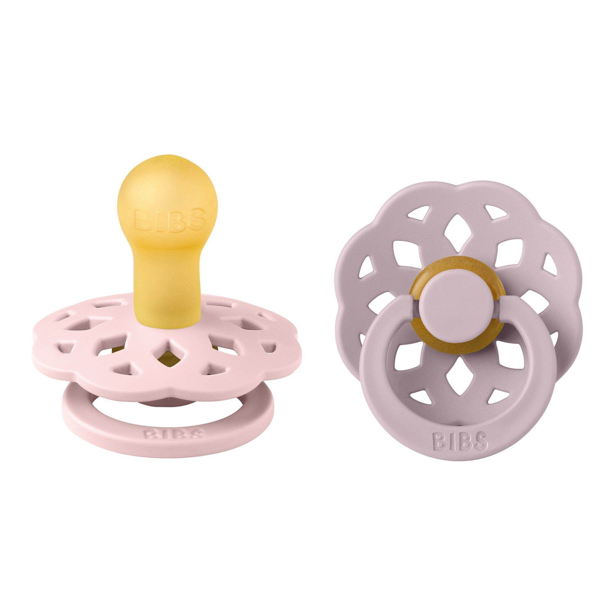 Bibs  Newborn Boheme Round Latex Dummy - Blossom/D Lilac - 2