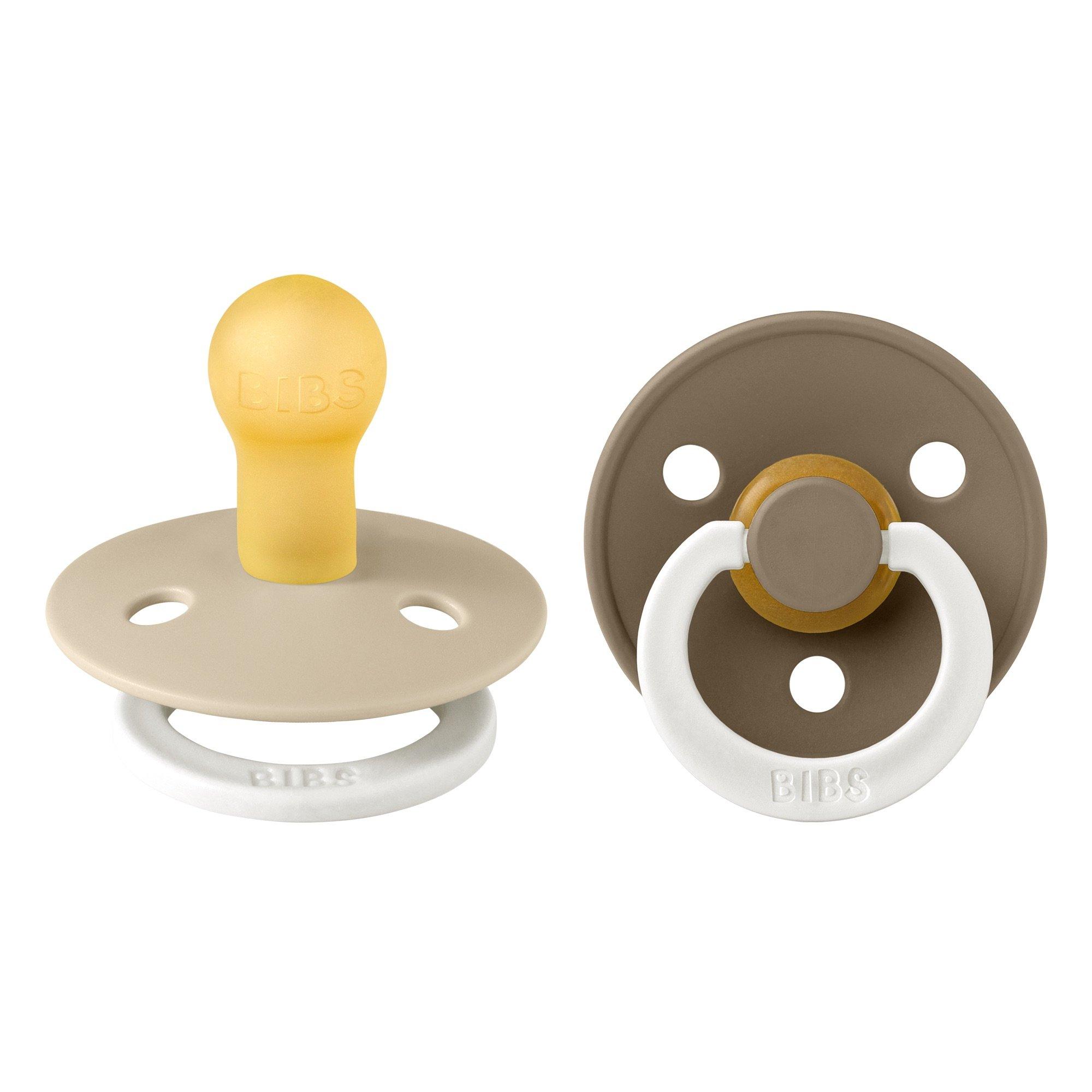 Van/Dk Oak Glow - BIBS - Bibs Colour Glow Round Latex Dummy - 1