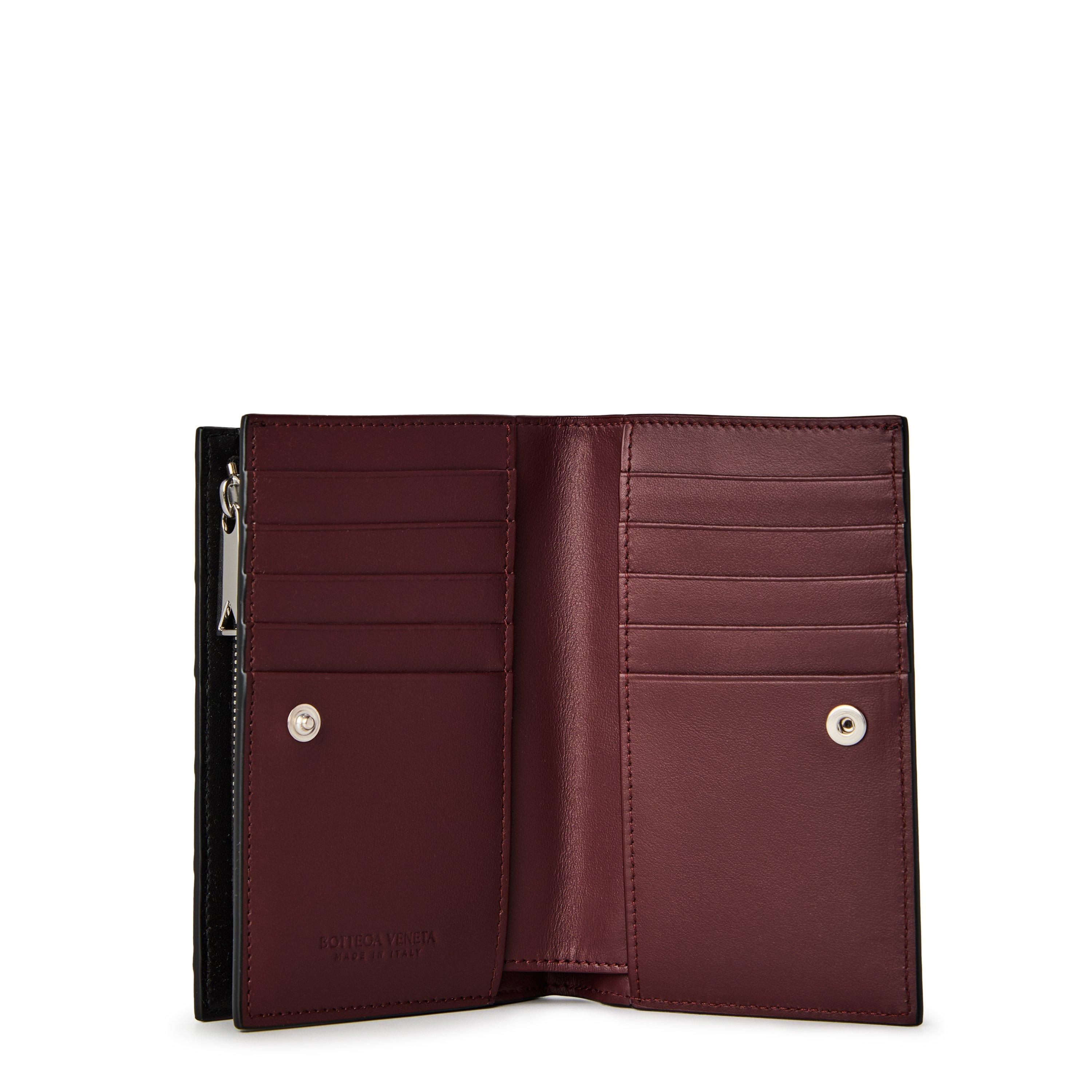 Black/Brown - Bottega Veneta - Men's Intrecciato Billfold Wallet - 3