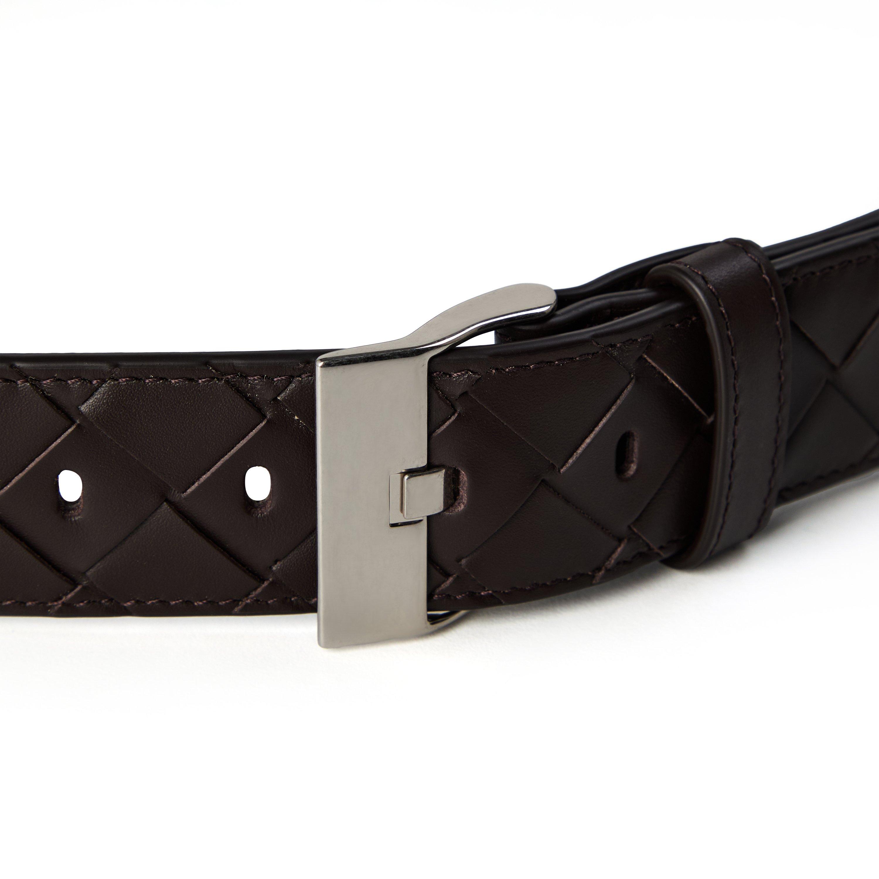 Fondant - Bottega Veneta - Men's Intrecciato Leather Belt - 4