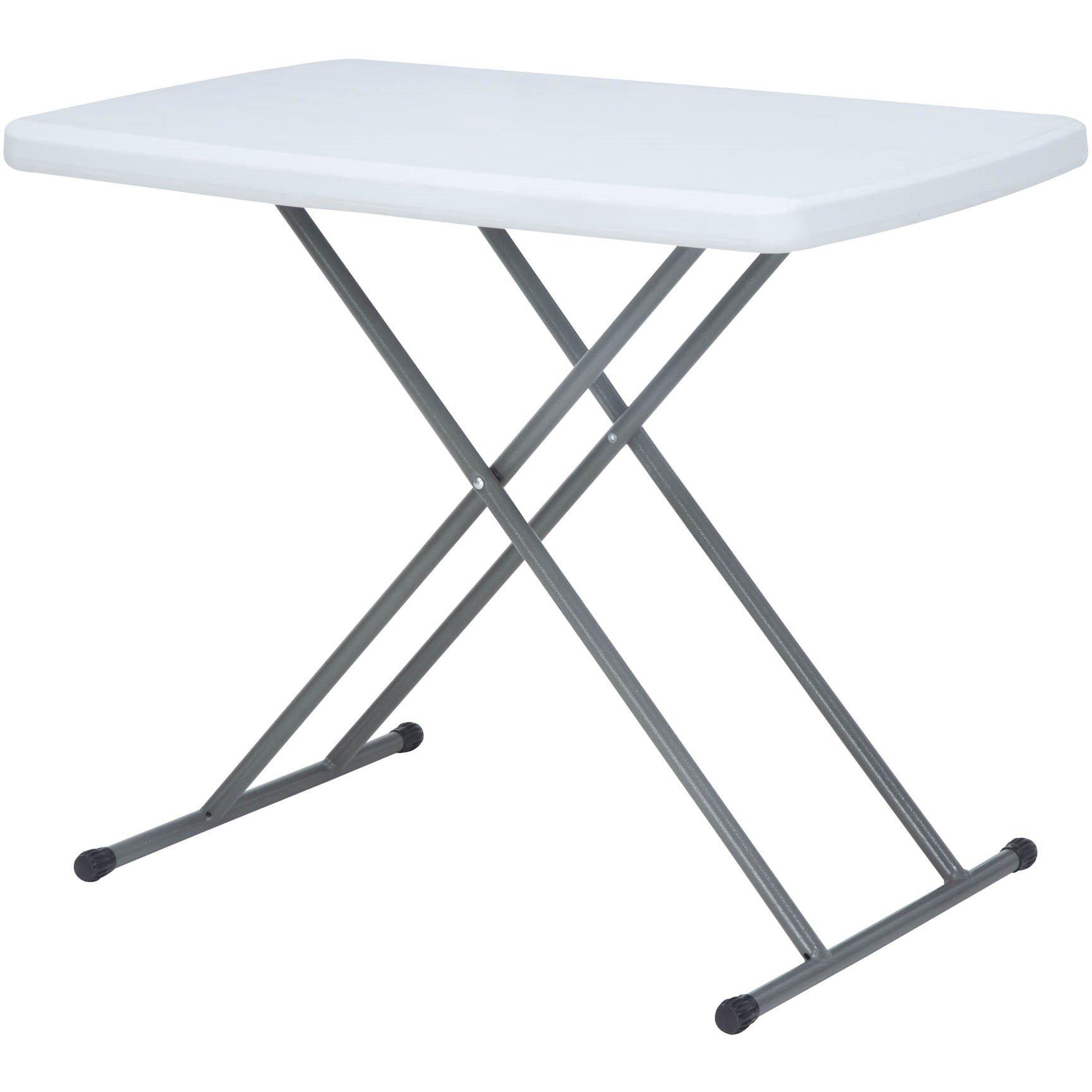 White/Grey - Streetwize - Outdoor Adjustable Height Table (75 x 50cm) - 1