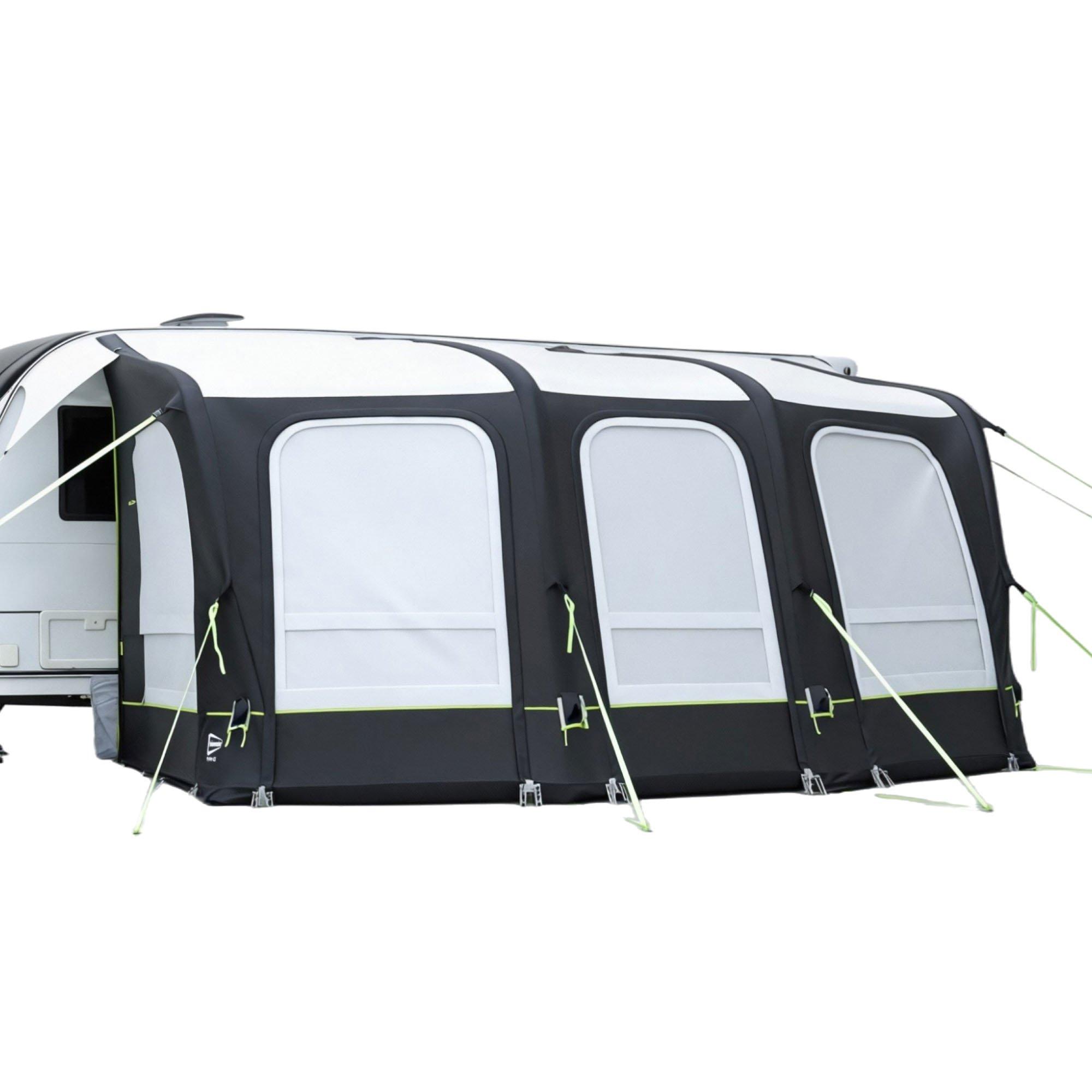 Black/Grey - Streetwize - Skyliner 420 Single Air Awning - Black/Silver - 2