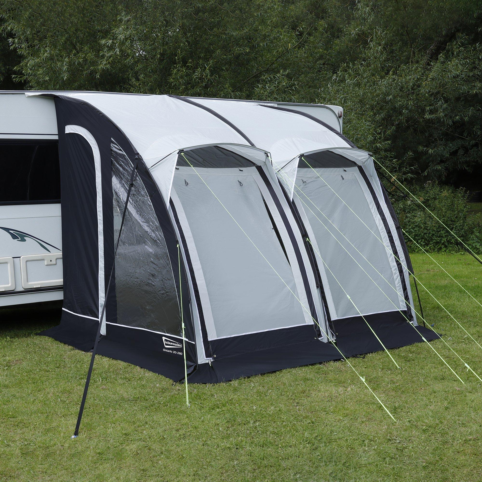 Black/Silver - Streetwize - Ontario 20-260 Caravan Porch Awning - 2