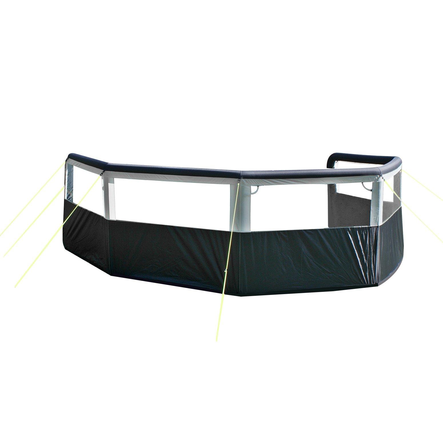 Black/Silver - Streetwize - Airbreak 8000 Inflatable Air Windbreaker - 1